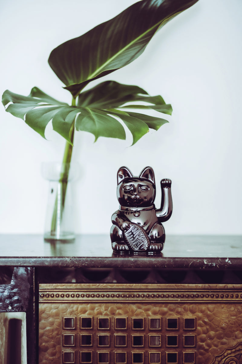 Donkey Products Lucky Cat Egypt Winkekatze schwarz 15cm - Produktbild 4