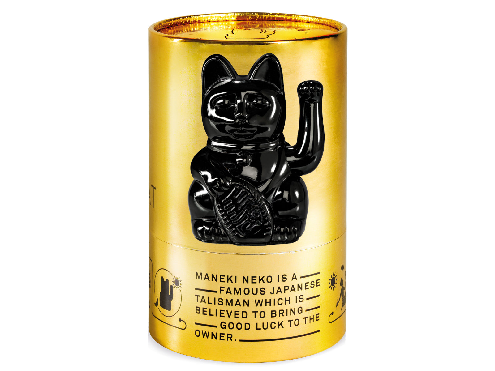 Donkey Products Lucky Cat Egypt Winkekatze schwarz 15cm - Produktbild 2