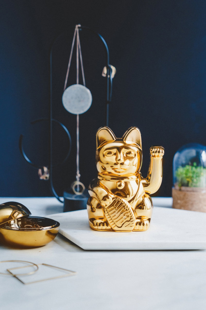 Donkey Products Lucky Cat Egypt Winkekatze gold 15cm - Produktbild 5
