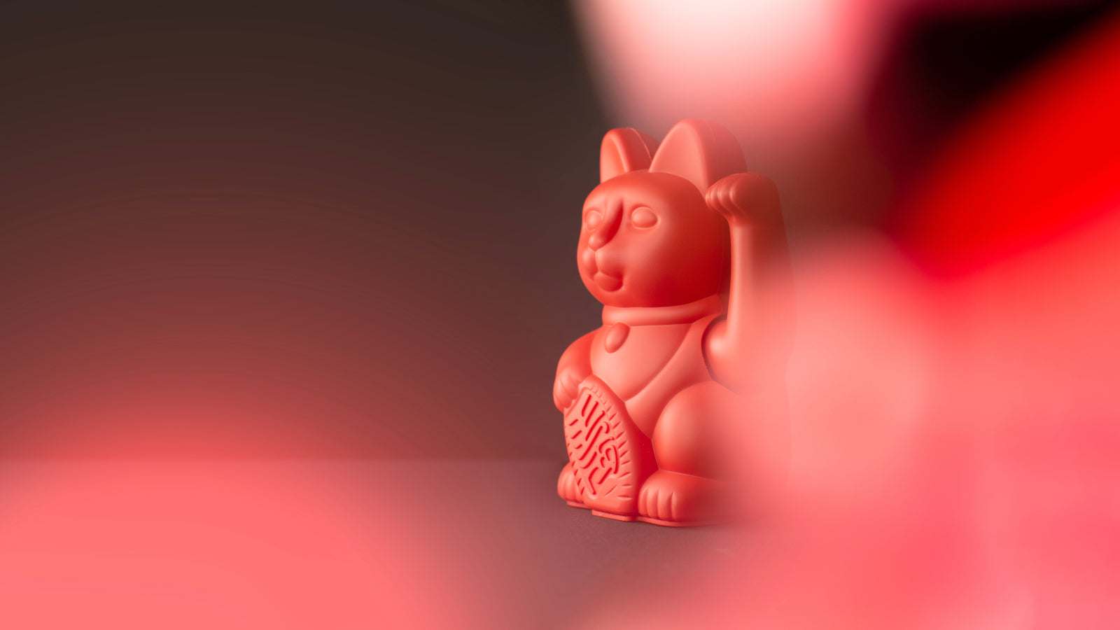 Donkey Products Lucky Cat Classic Winkekatze rot 15cm - Produktbild 4