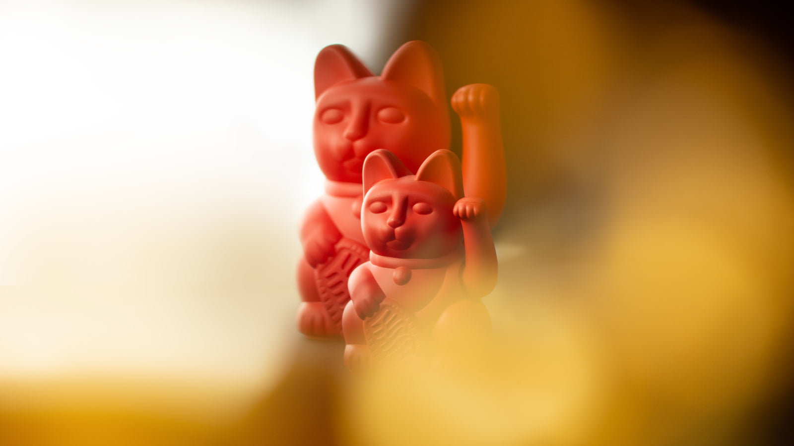 Donkey Products Lucky Cat Classic Winkekatze rot 15cm - Produktbild 5