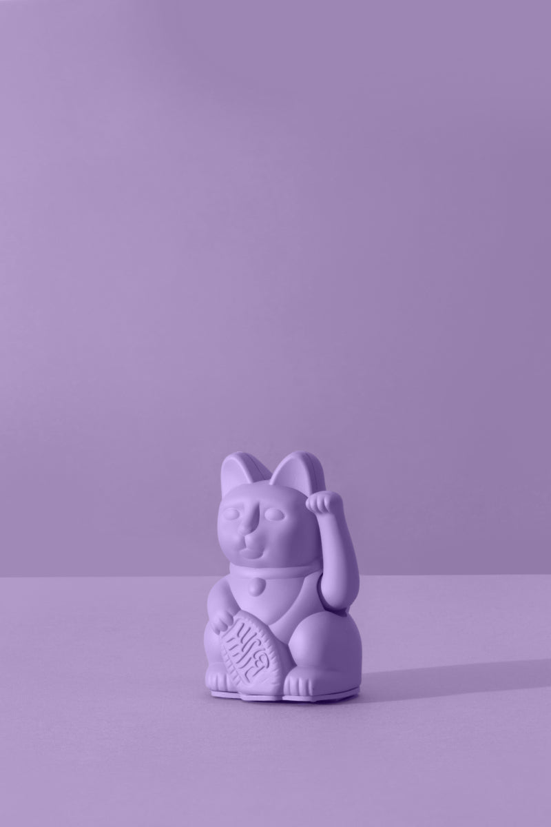Donkey Products Lucky Cat Mini Winkekatze lilac 10cm - Produktbild 4
