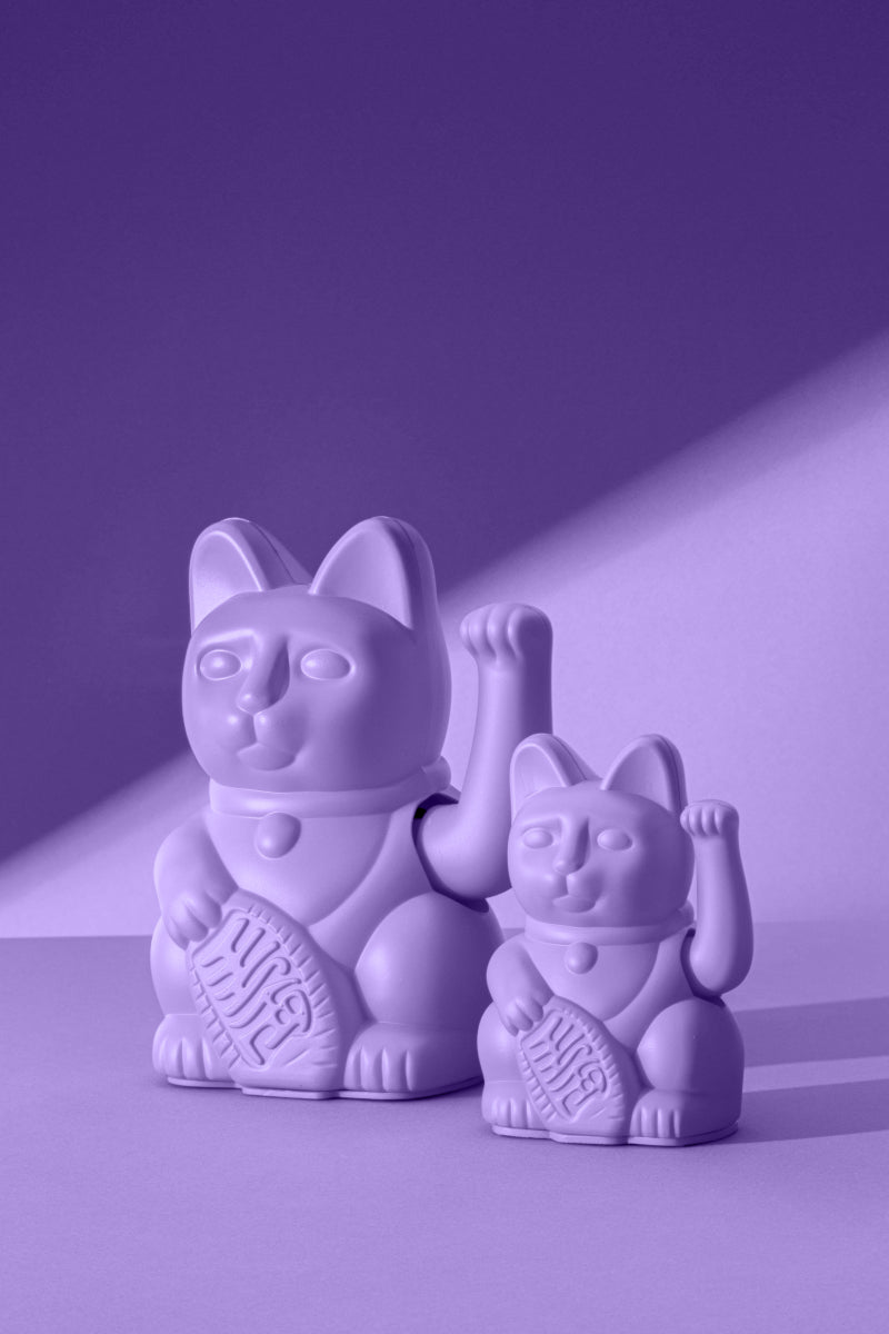 Donkey Products Lucky Cat Mini Winkekatze lilac 10cm - Produktbild 3