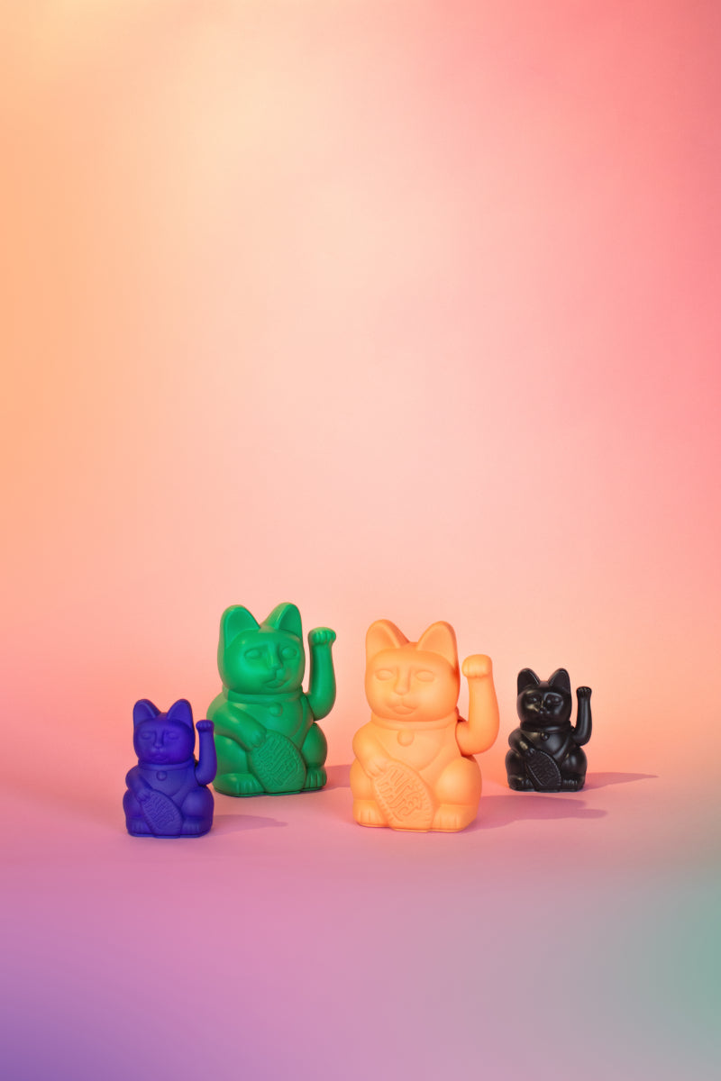 Donkey Products Lucky Cat Mini Winkekatze violet 10cm - Produktbild 4
