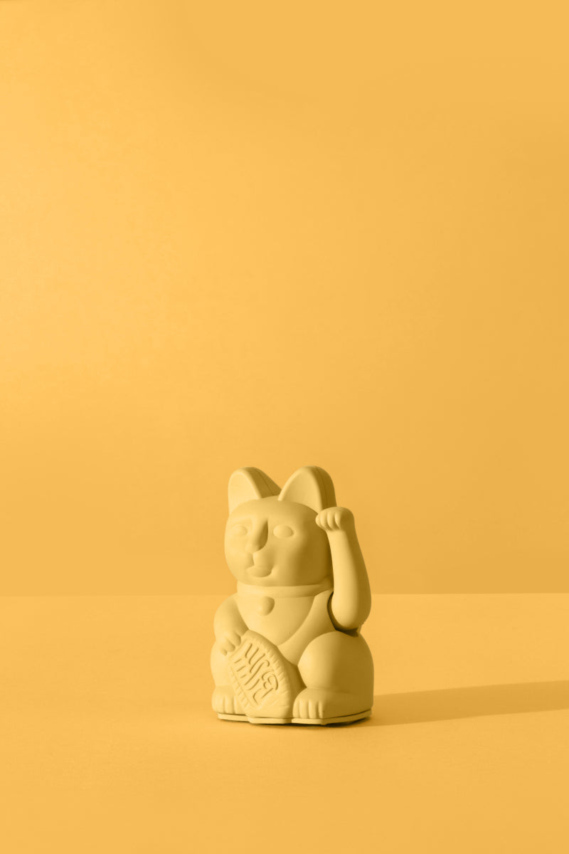 Donkey Products Lucky Cat Mini Winkekatze gelb 10cm - Produktbild 3