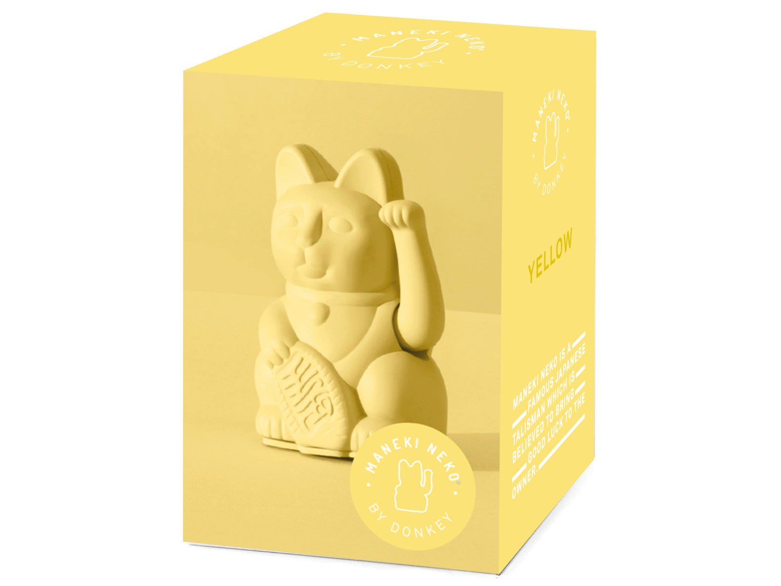 Donkey Products Lucky Cat Mini Winkekatze gelb 10cm - Produktbild 2
