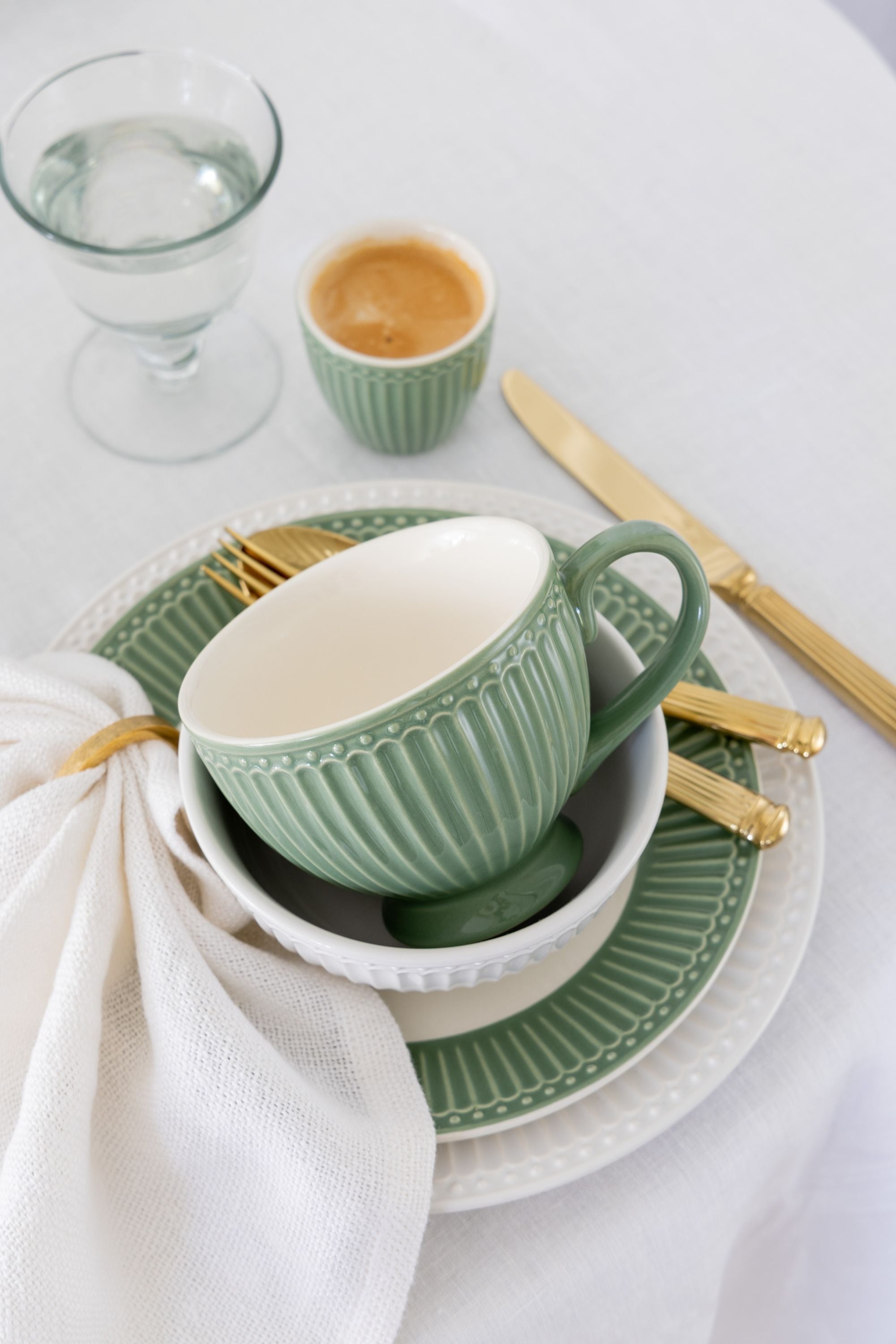 Greengate Alice Latte Cup dusty green 0,25 l Set6 - Produktbild 3