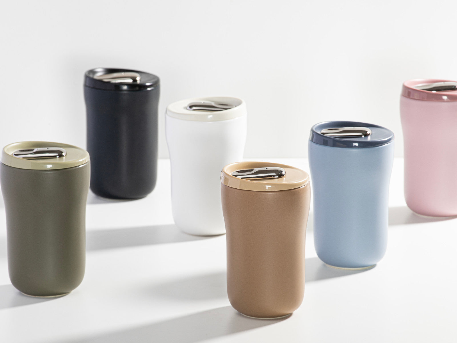 Ladelle ECO BREW II To-Go-Becher doppelwandig keramik blau 0,35l - Produktbild 3