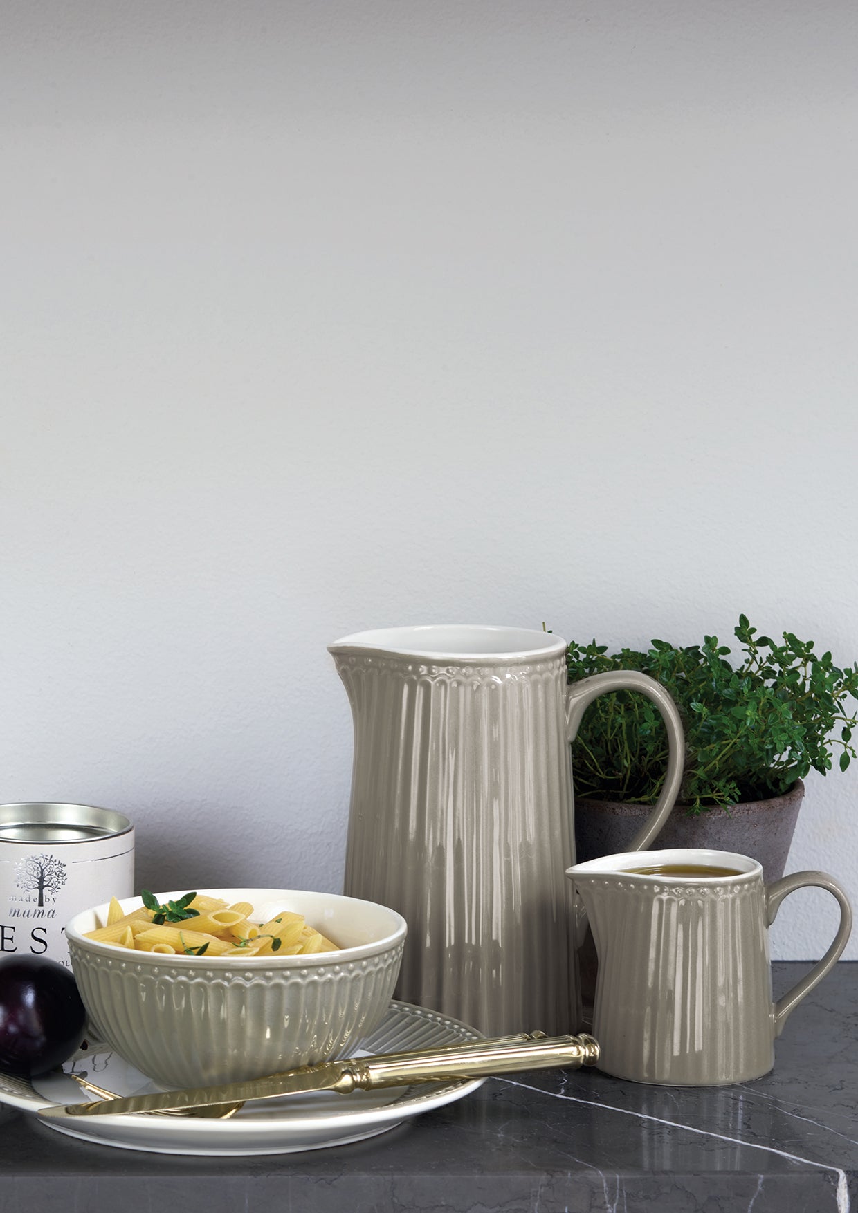 Greengate Alice Frühstücksteller hazelnut brown 23 cm Set6 - Produktbild 6