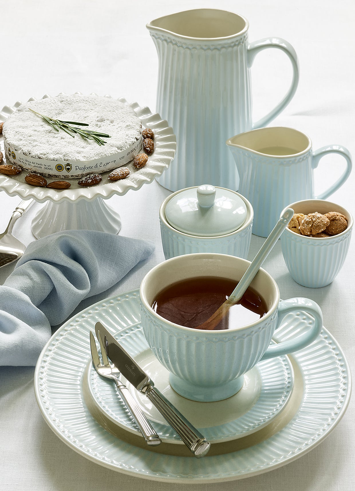 Greengate Alice Frühstücksteller pale blue 23 cm Set6 - Produktbild 6
