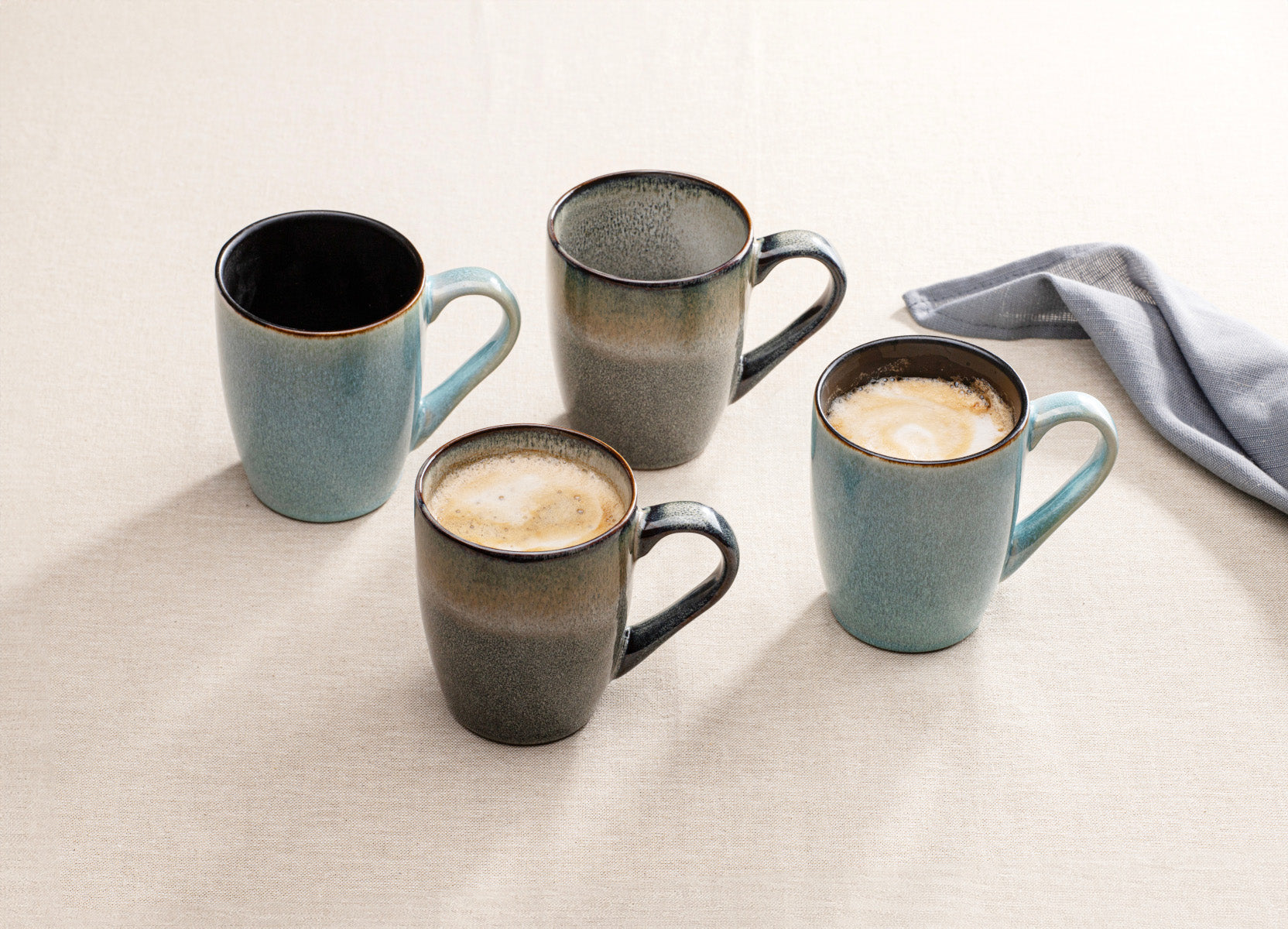 ladelle Fusion mokka Mug 4er Set 10,5cm - Produktbild 3