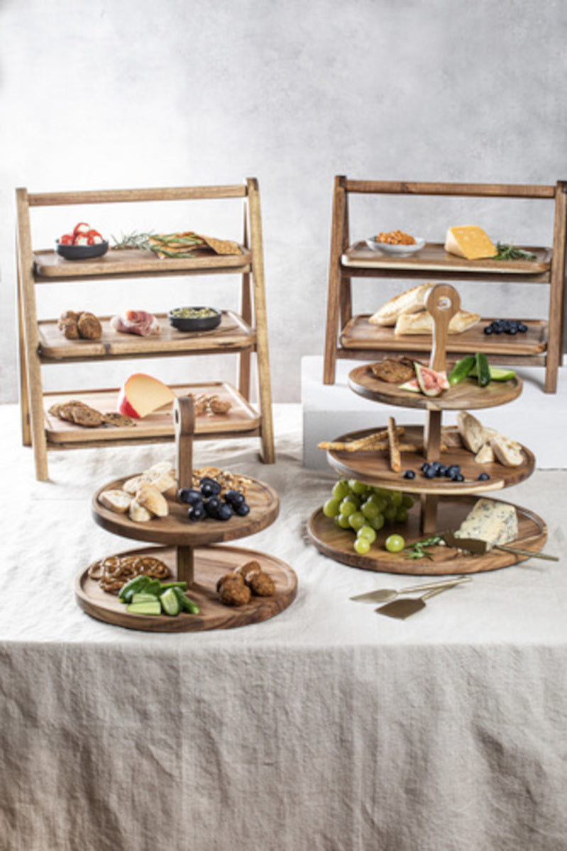 ladelle GATHER Servierturm akazie rund 2-etagig - Produktbild 2