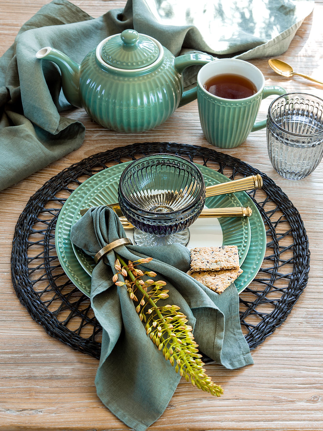 Greengate Alice Mini Bowl dusty green 8,5cm - Produktbild 2