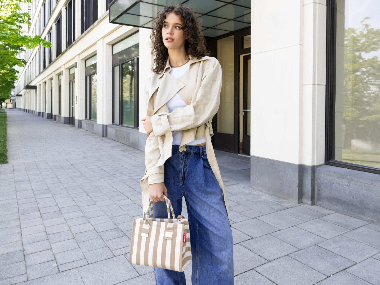 reisenthel daily shopper XS summerstripes coffee - Produktbild 6