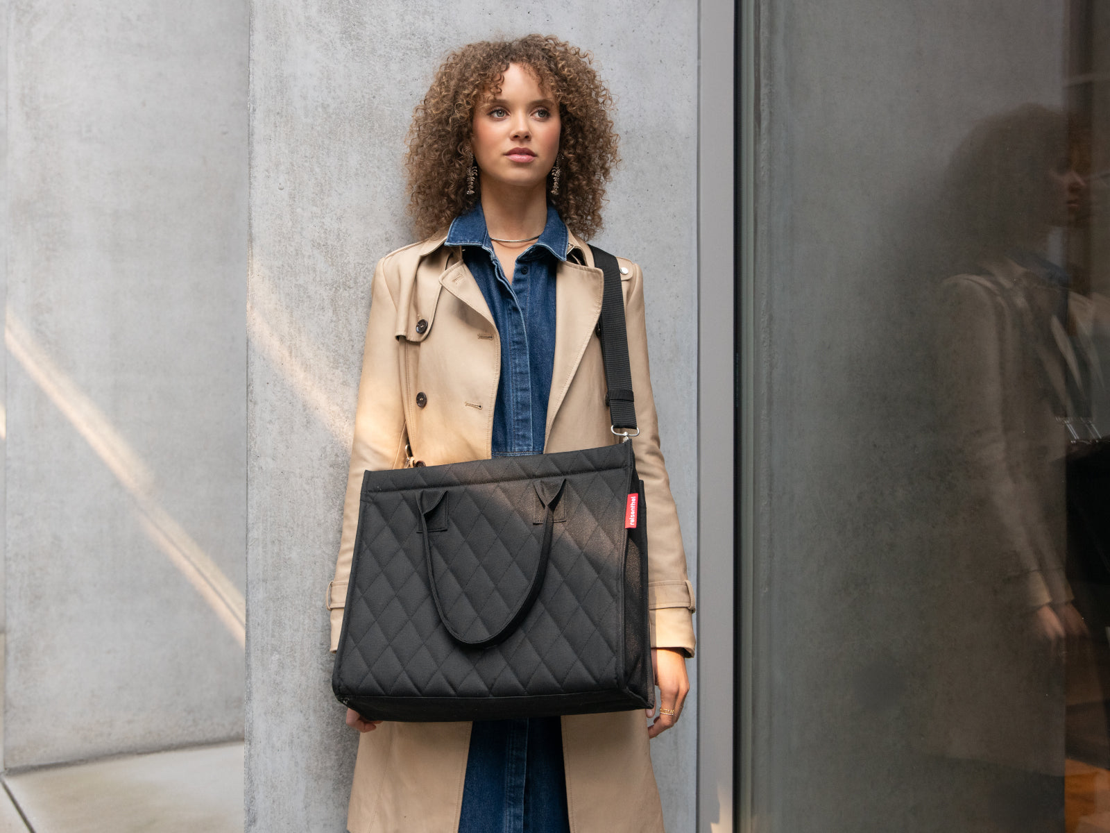 reisenthel daily shopper business rhombus black - Produktbild 11