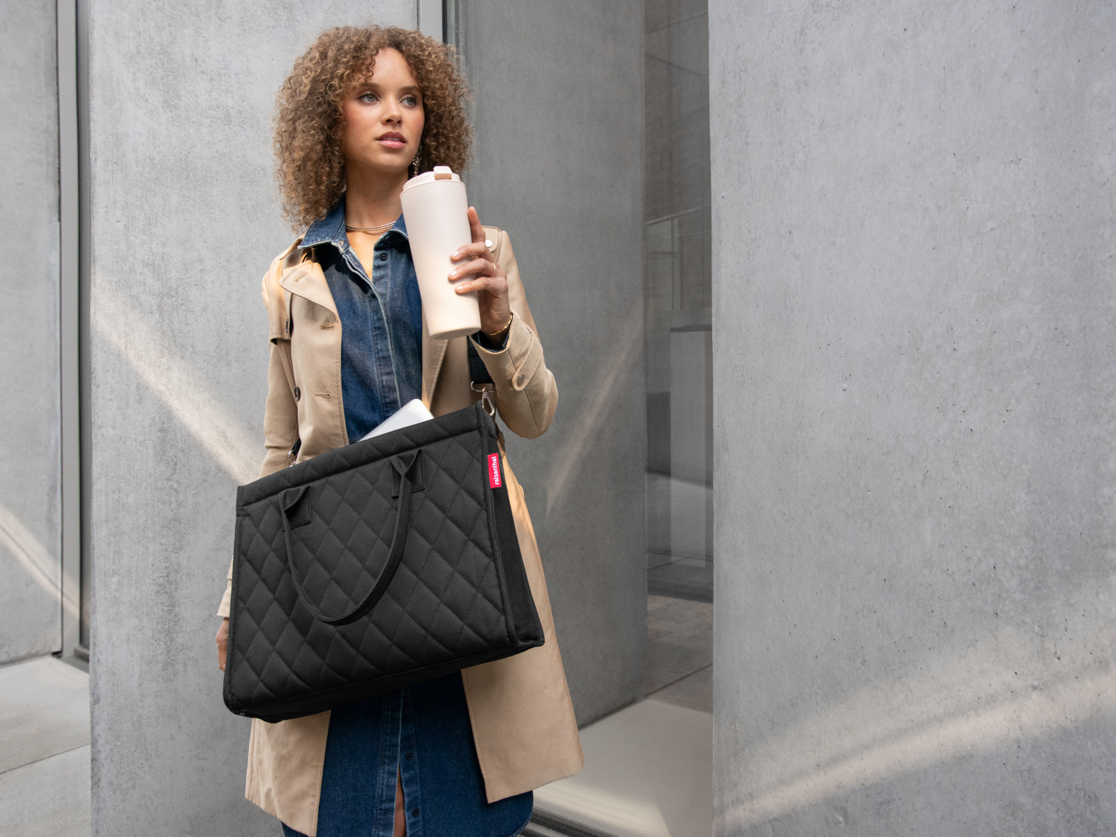 reisenthel daily shopper business rhombus black - Produktbild 17