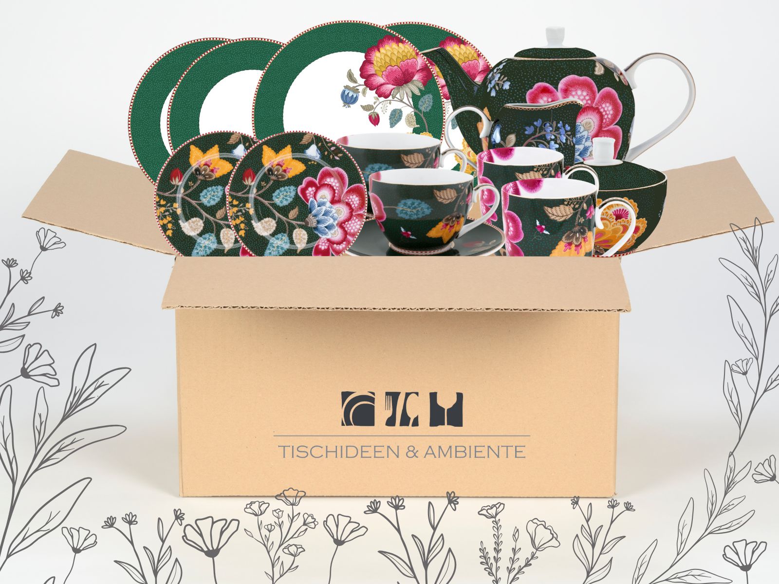 PIP STUDIO Geschenkbox Fantasy Green 13tlg - Produktbild 2
