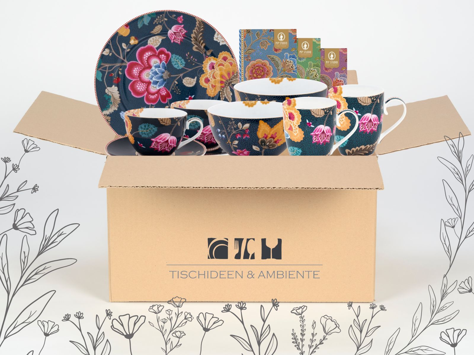 PIP STUDIO Geschenkbox Fantasy Blue 7tlg - Produktbild 2