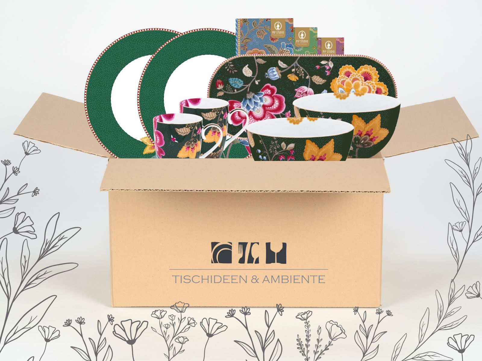 PIP STUDIO Geschenkbox Fantasy Green 7tlg - Produktbild 2