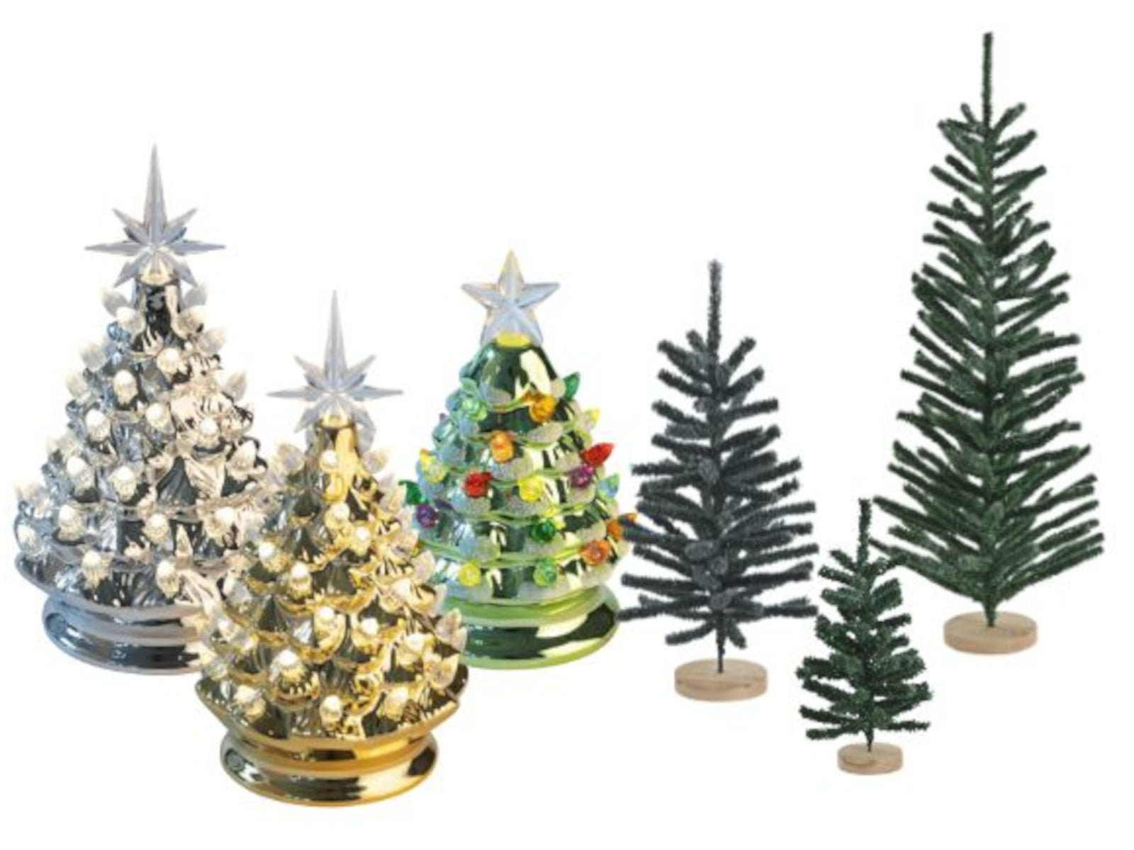 Giftcompany Luce Weihnachtsbaum mit LED gold 24cm - Produktbild 2
