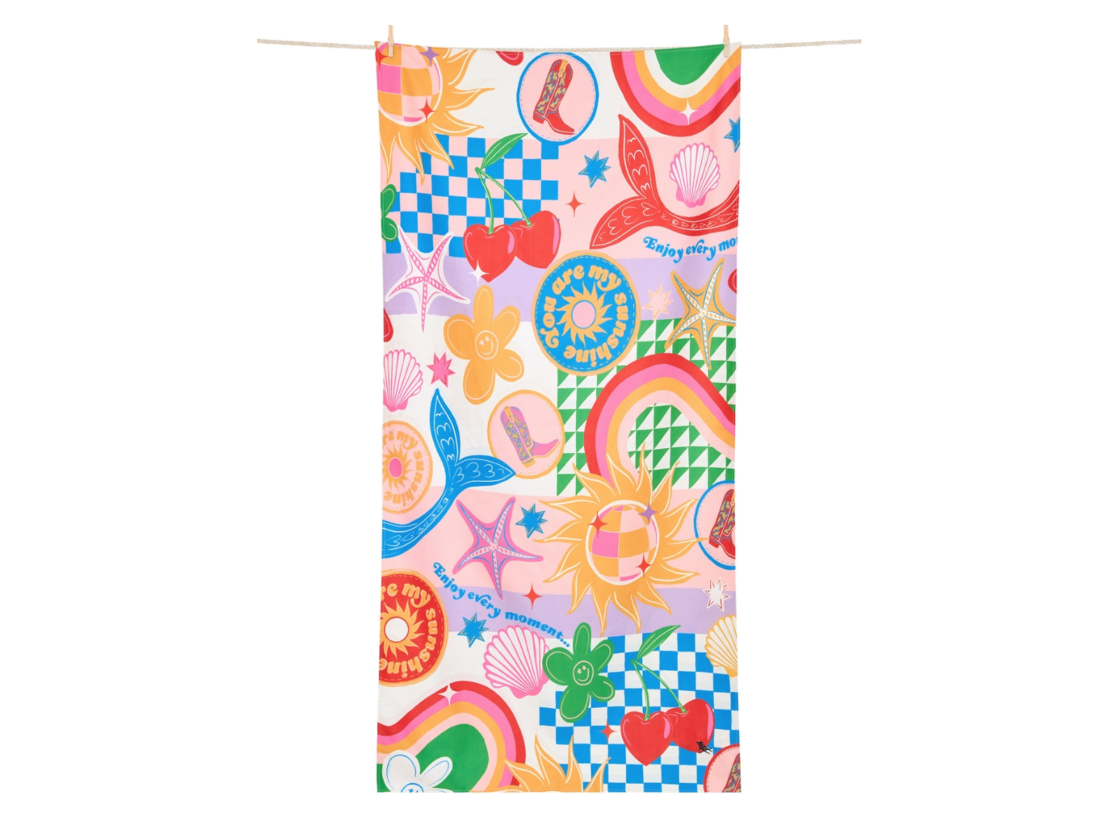 Dock & Bay Kids Beach Towel L Good Vibes Club 160x90cm - Produktbild 4