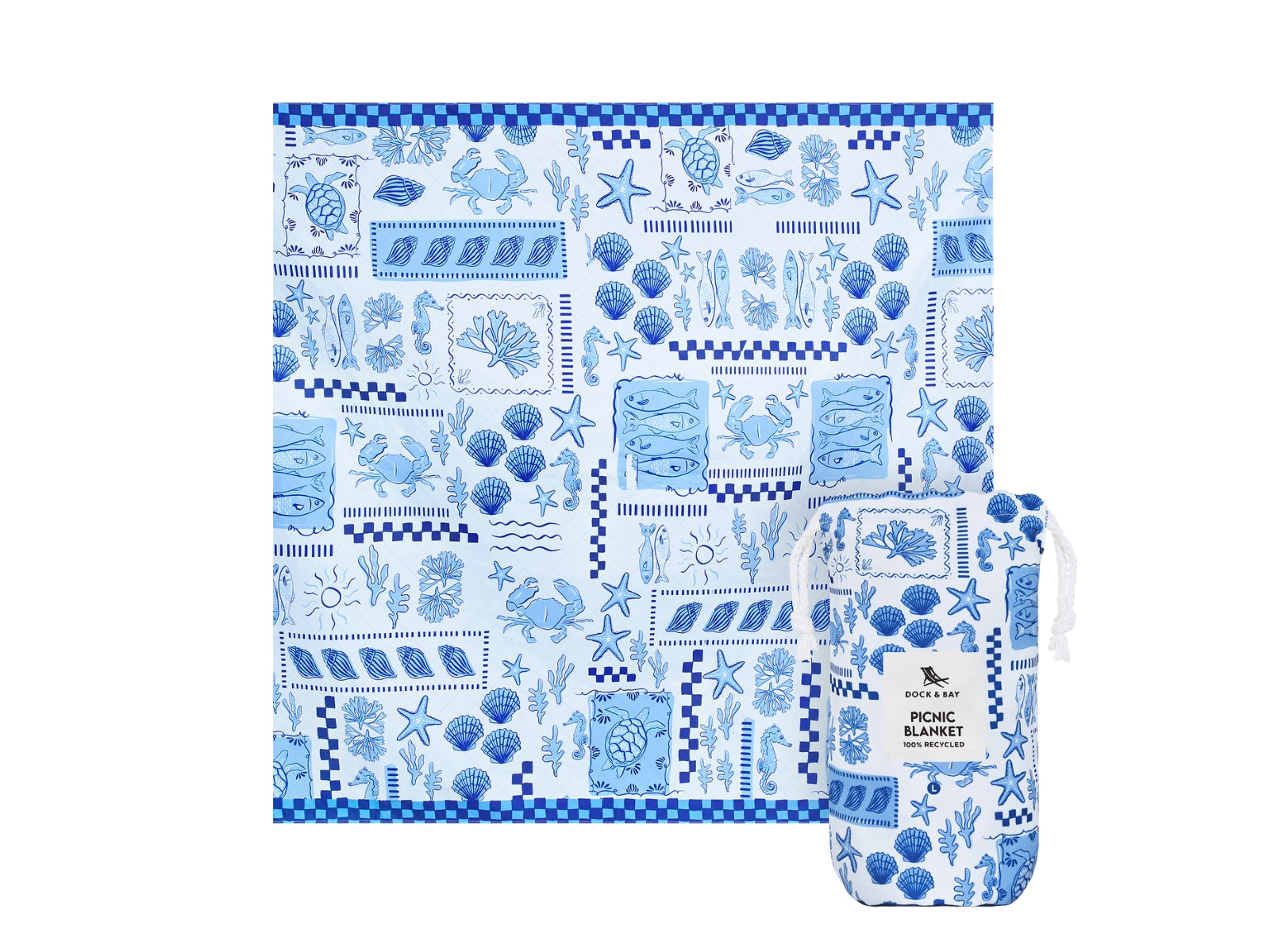 Dock & Bay Picnic Blanket XL Grecian Shores 240x170cm