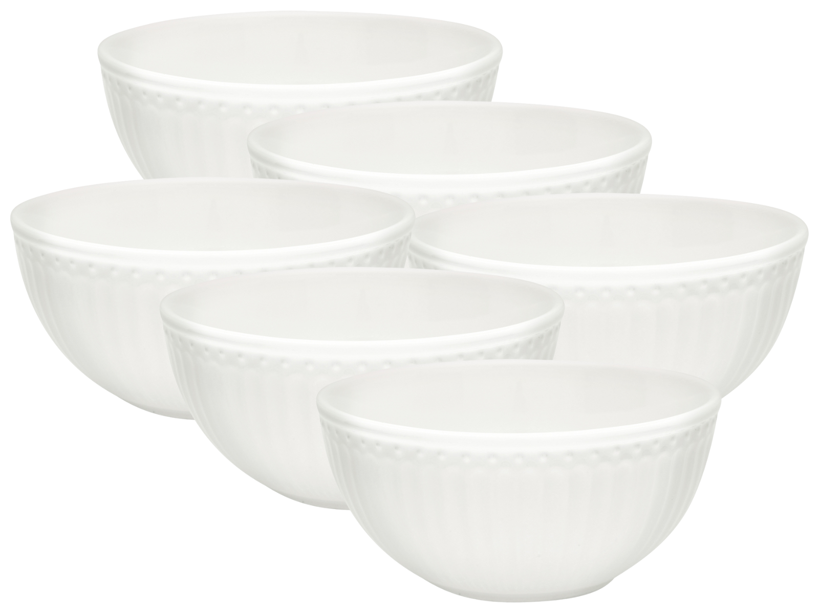 Greengate Alice Müslischale white 14 cm Set6