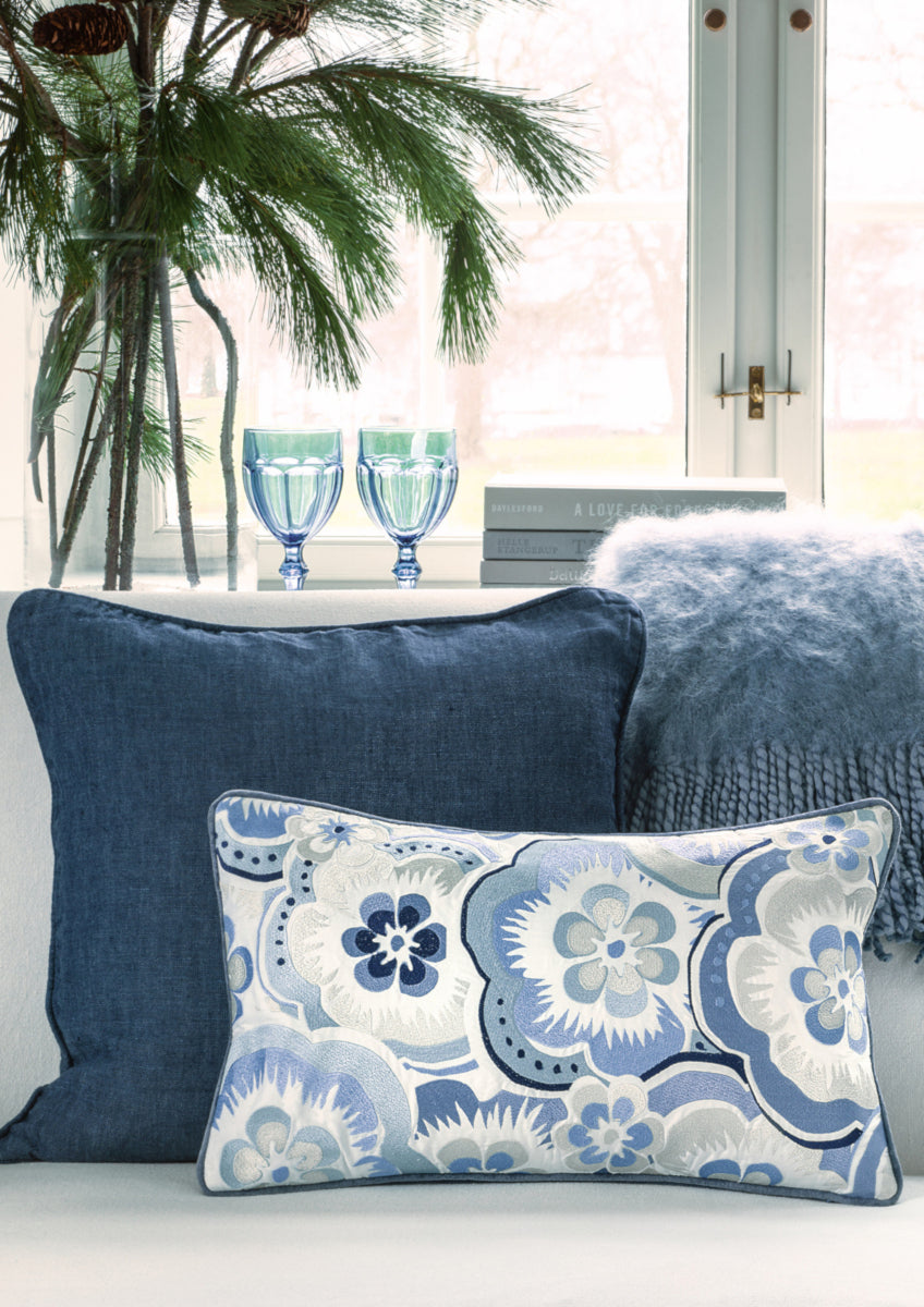 Greengate Leinen Tischdecke marineblau 135x250cm - Produktbild 4