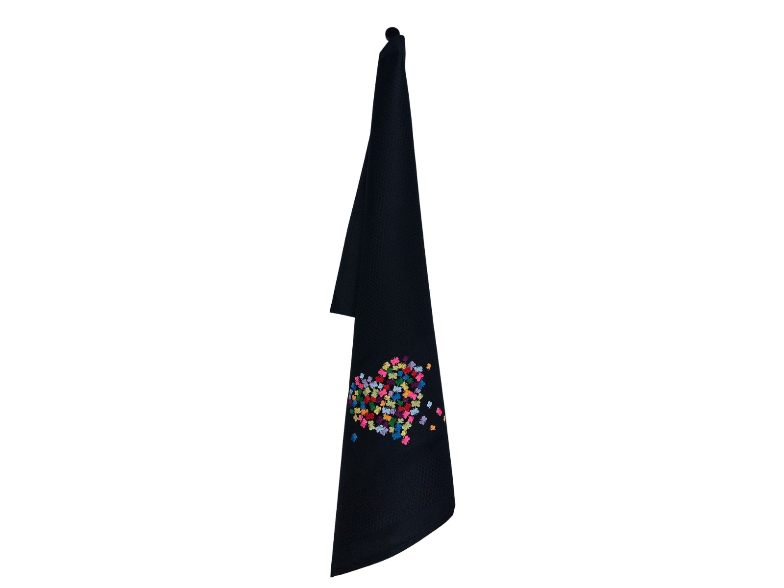 Vista Portuguese Geschirrtuch Heart of Butterfly schwarz 50x70cm