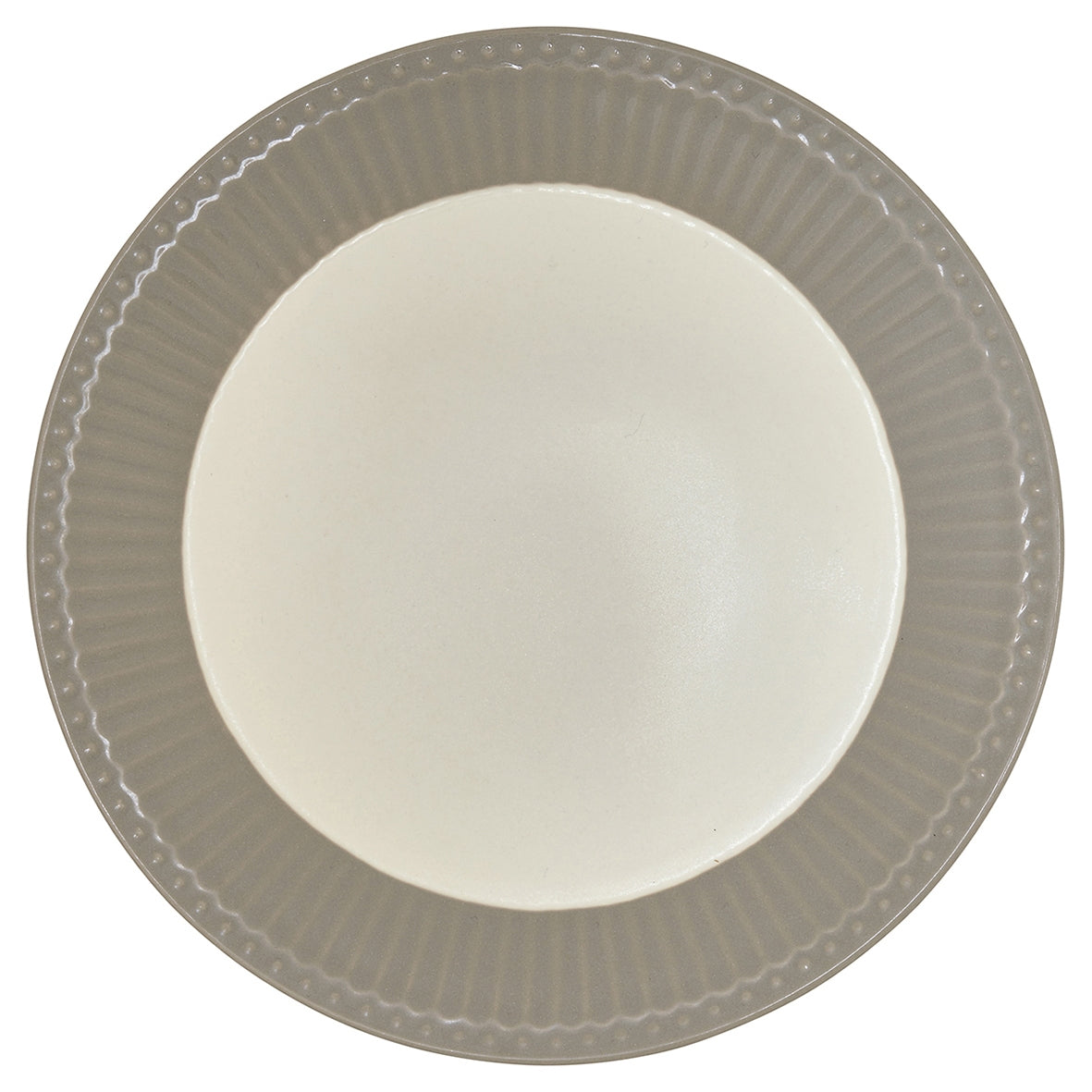 Greengate Alice Frühstücksteller warm grey 23 cm