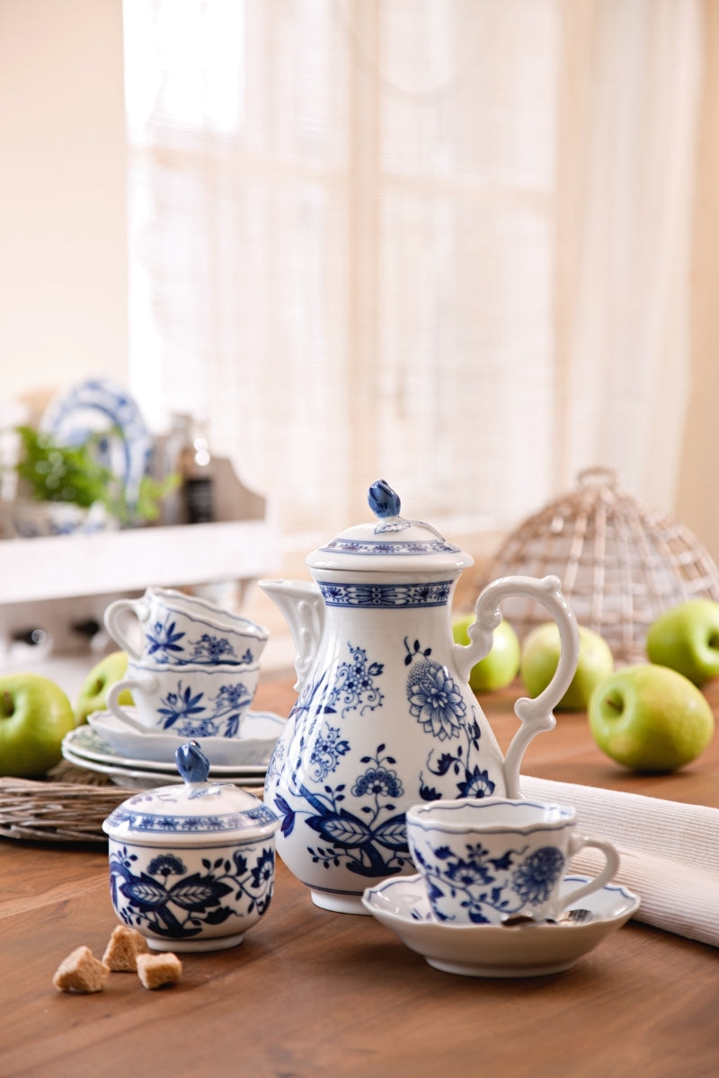 Hutschenreuther Blau Zwiebelmuster Speiseteller m. Fahne 27 cm - Produktbild 3