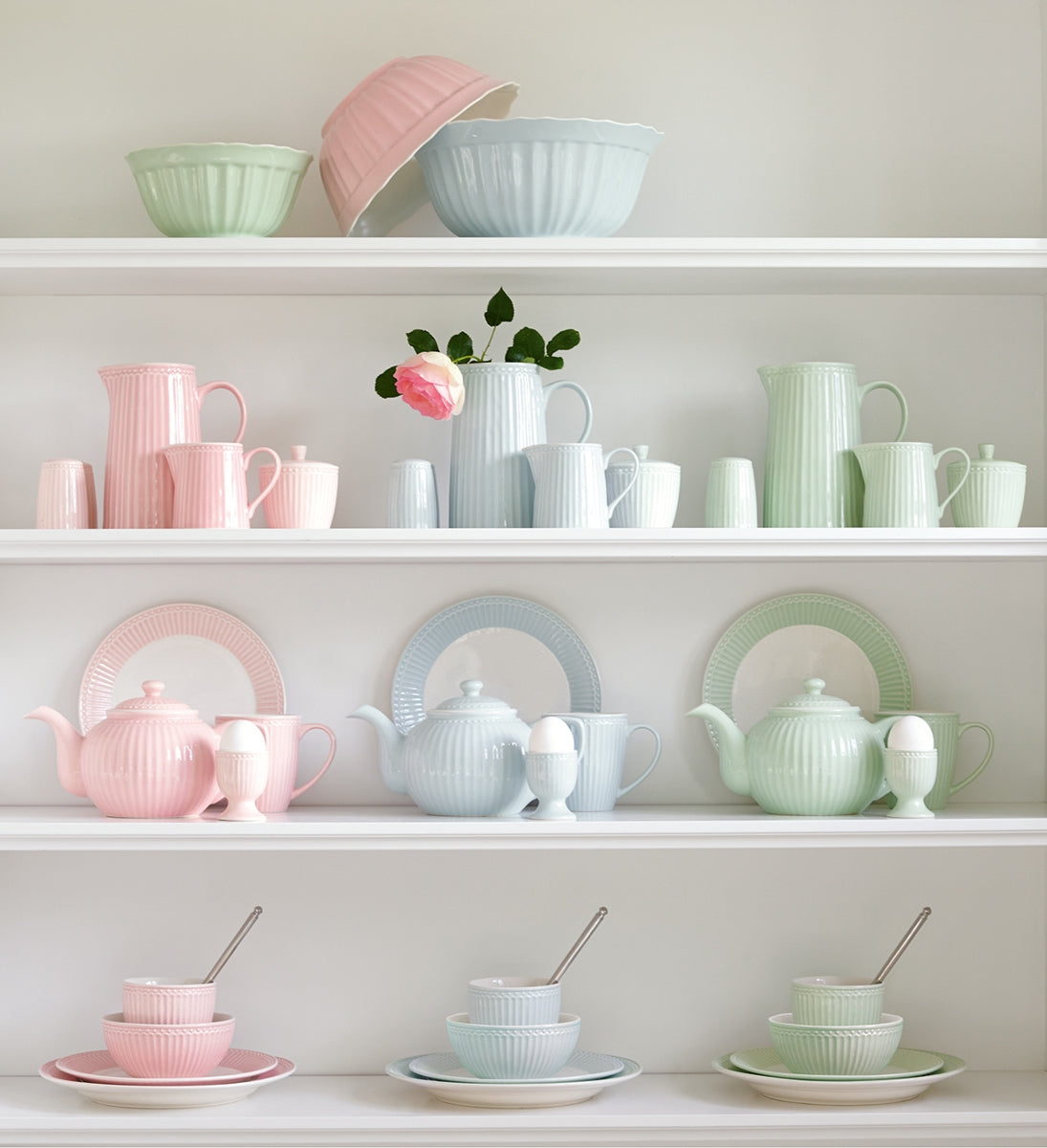 Greengate Alice Tasse mit Untertasse pale blue 8,5 cm Set6 - Produktbild 2