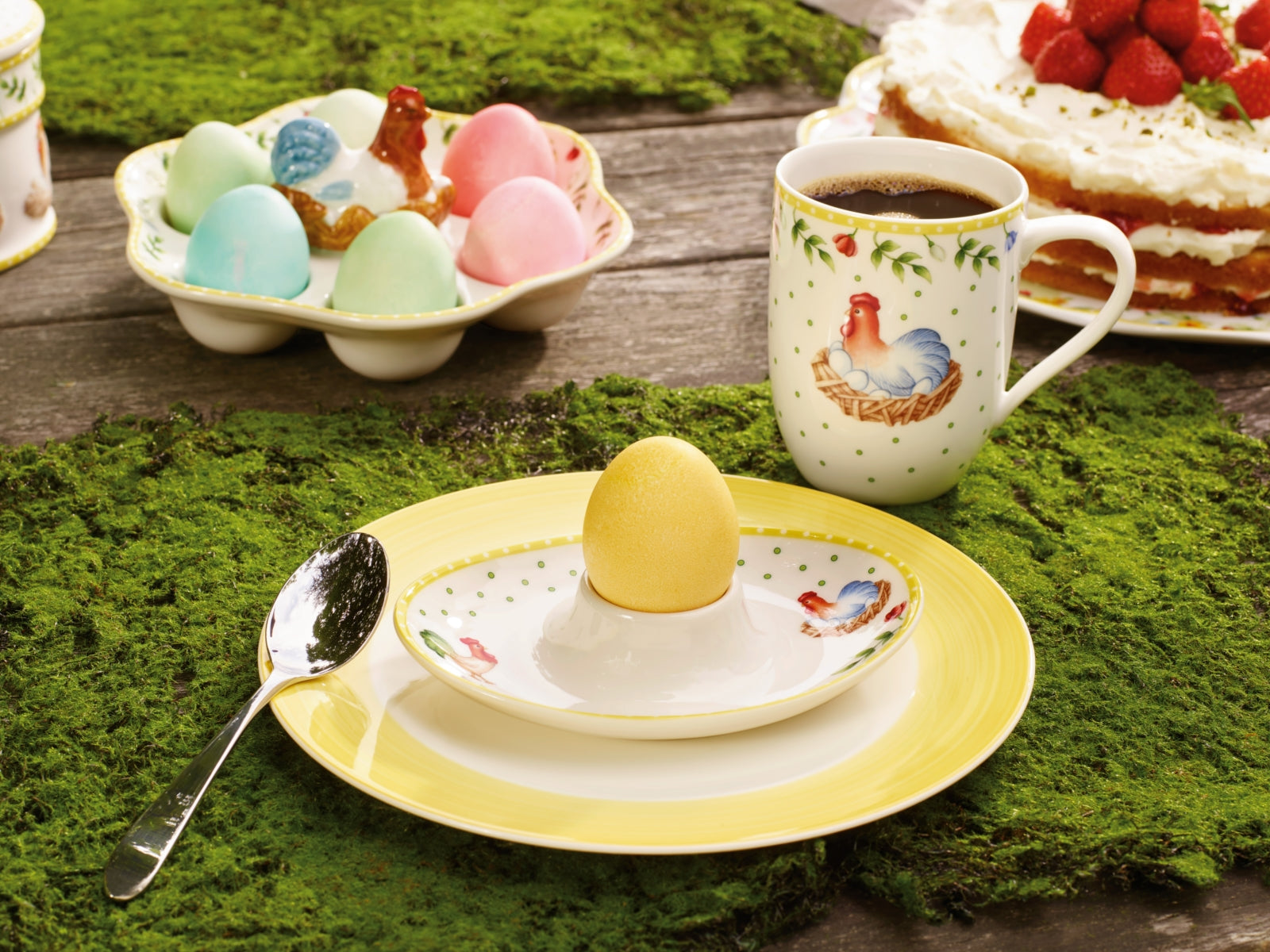Villeroy & Boch Spring Awakening Eierteller Hahn & Henne - Produktbild 3