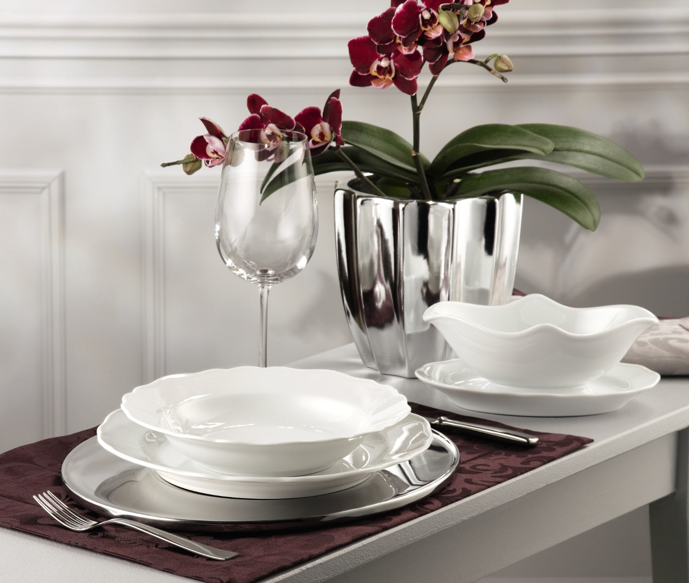 Hutschenreuther Maria Theresia Weiss Platte oval 35 cm - Produktbild 3