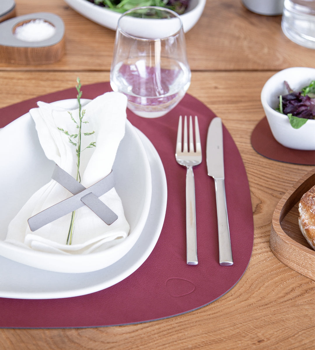 LIND DNA NUPO Tischset Curve L red 37 x 44 cm - Produktbild 3