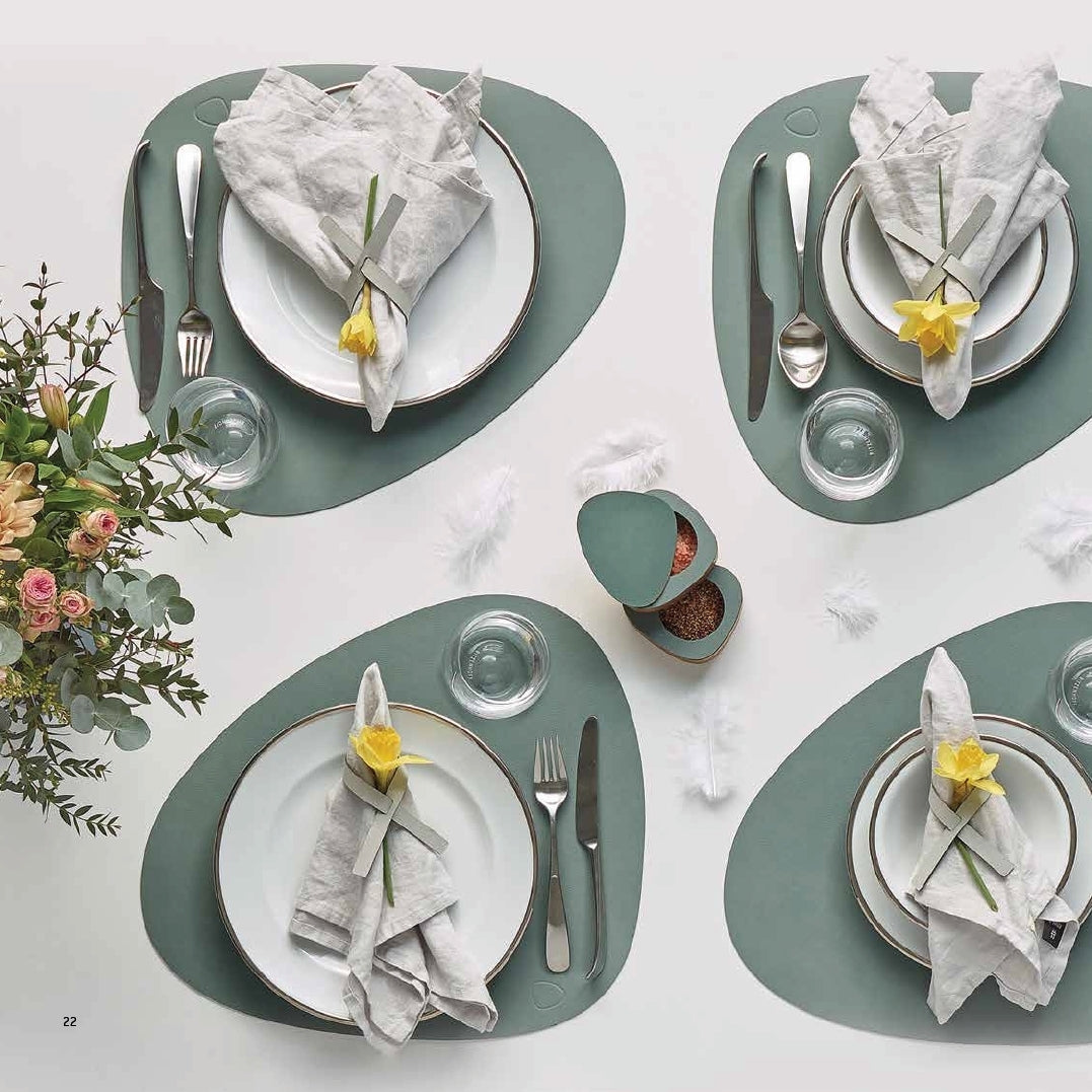 LIND DNA NUPO Tischset Curve L pastel green 37 x 44 cm - Produktbild 2