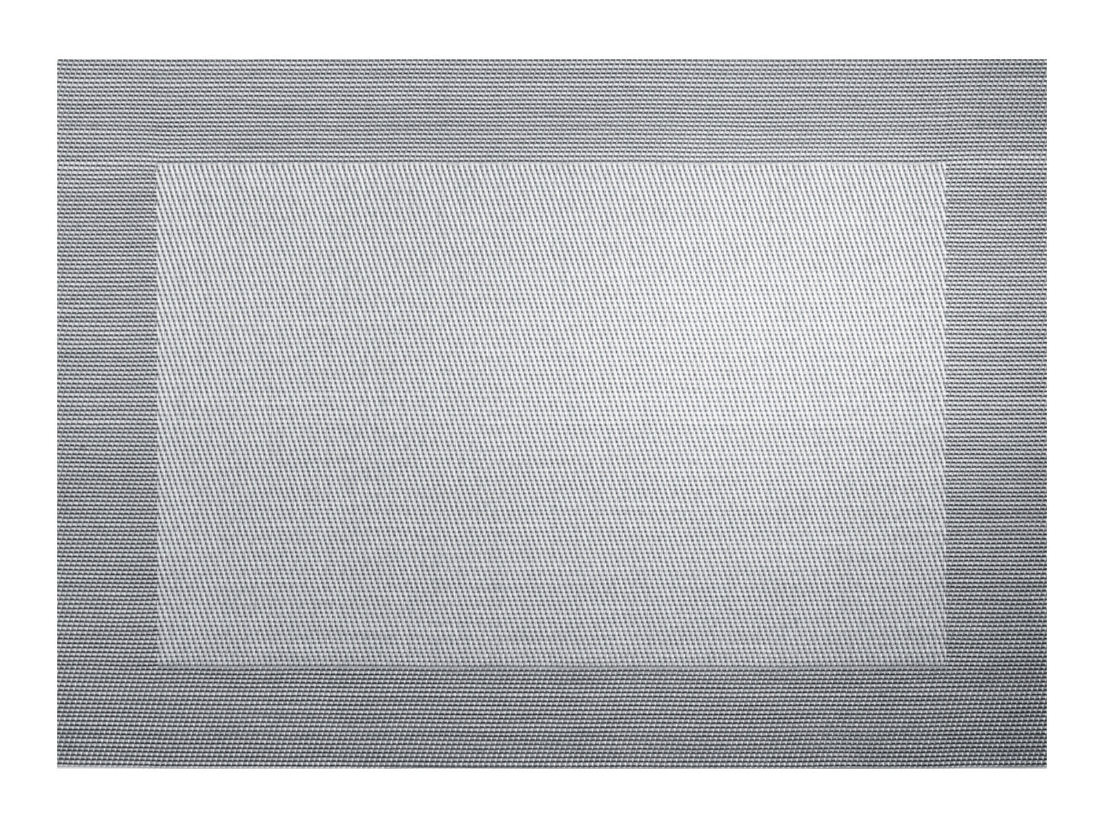 ASA Tischset gewebter Rand silver black metallic 46 cm