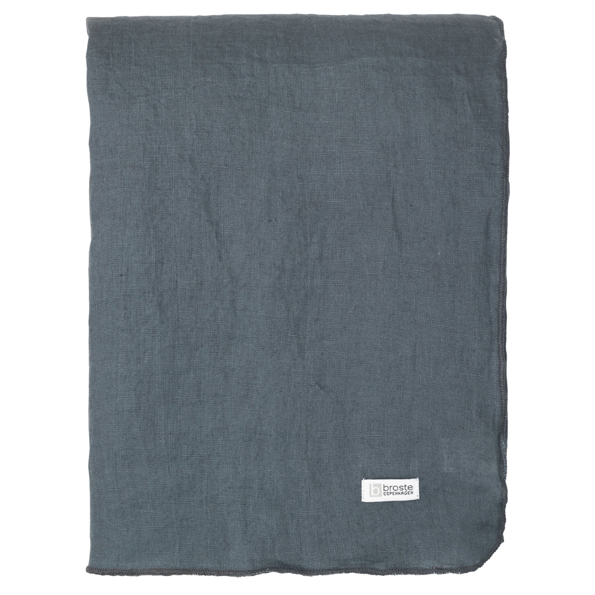 Broste Copenhagen Tischdecke GRACIE Eco Friendly Linen petrol blue - Produktbild 1