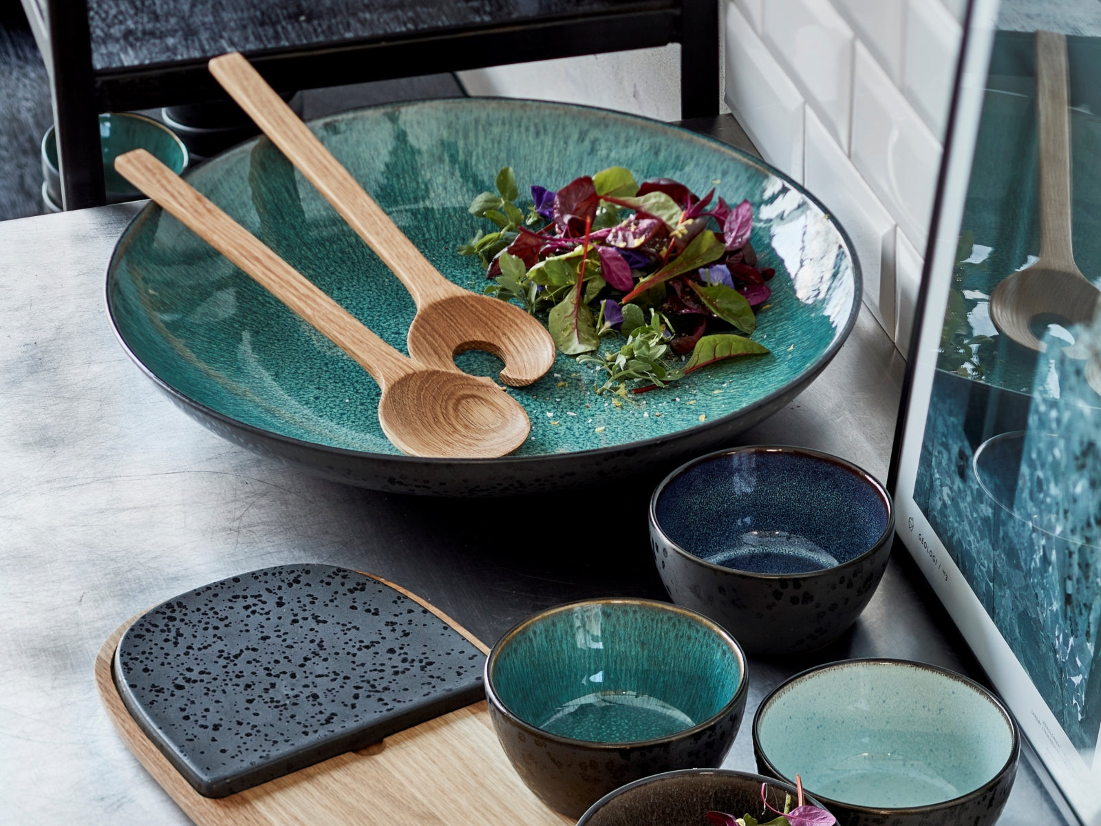 Bitz Salatbesteck 2tlg. oak - Produktbild 2