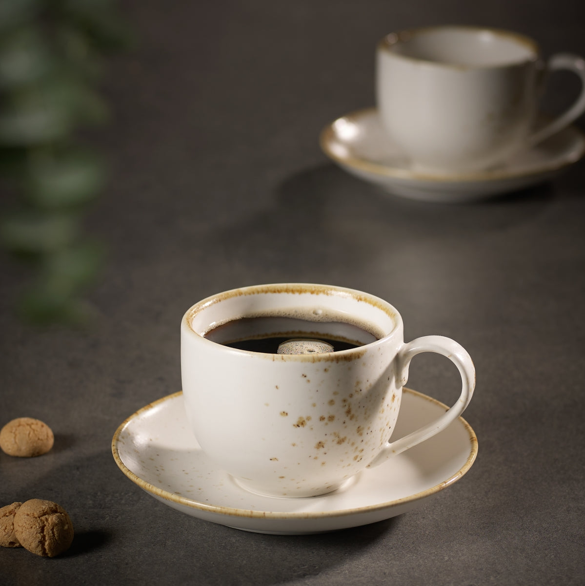 vivo V & B Group Stone Ware White Mokkauntertasse - Produktbild 2