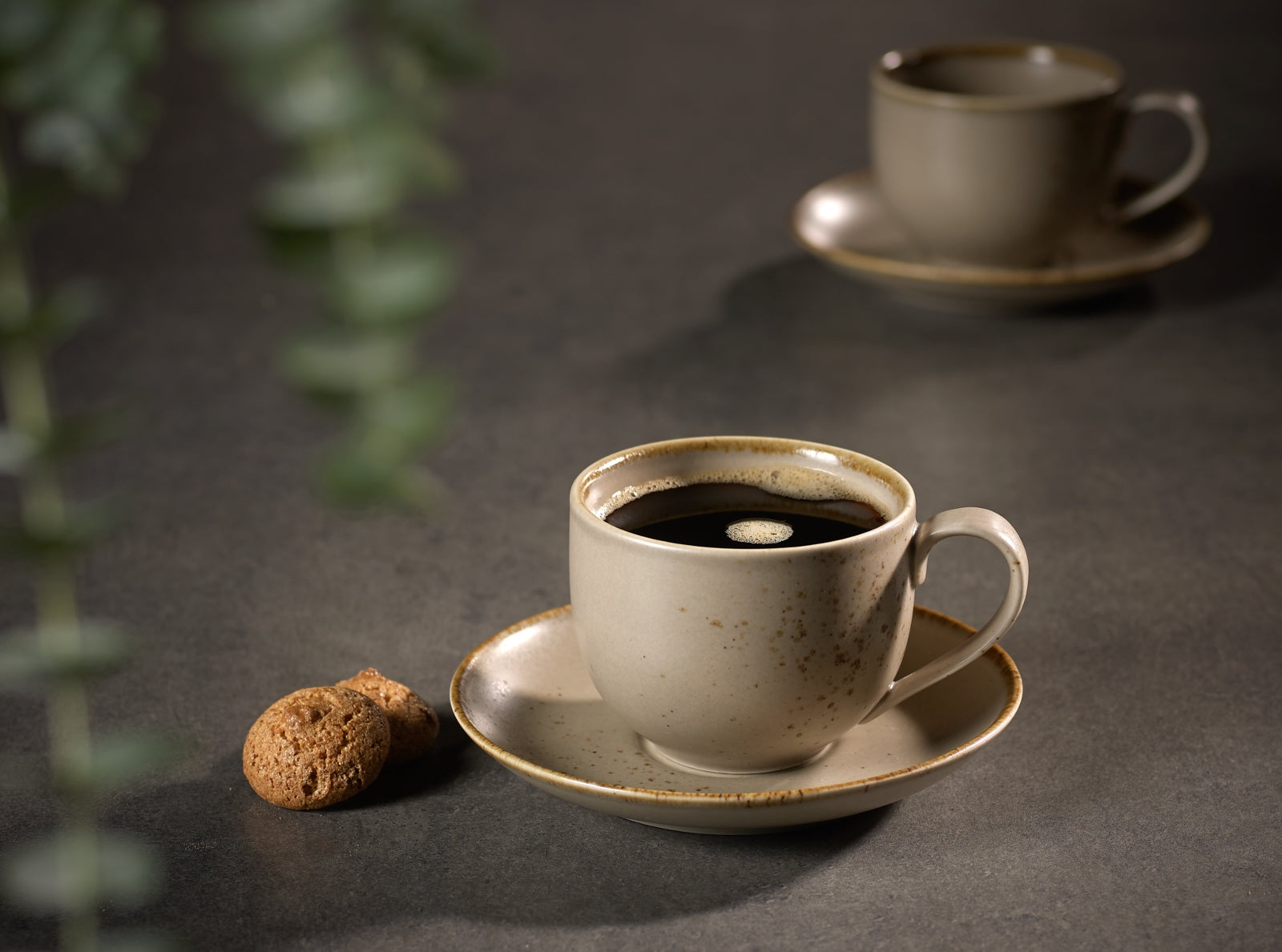 vivo V & B Group Stone Ware Brown Mokkauntertasse 12 cm - Produktbild 2