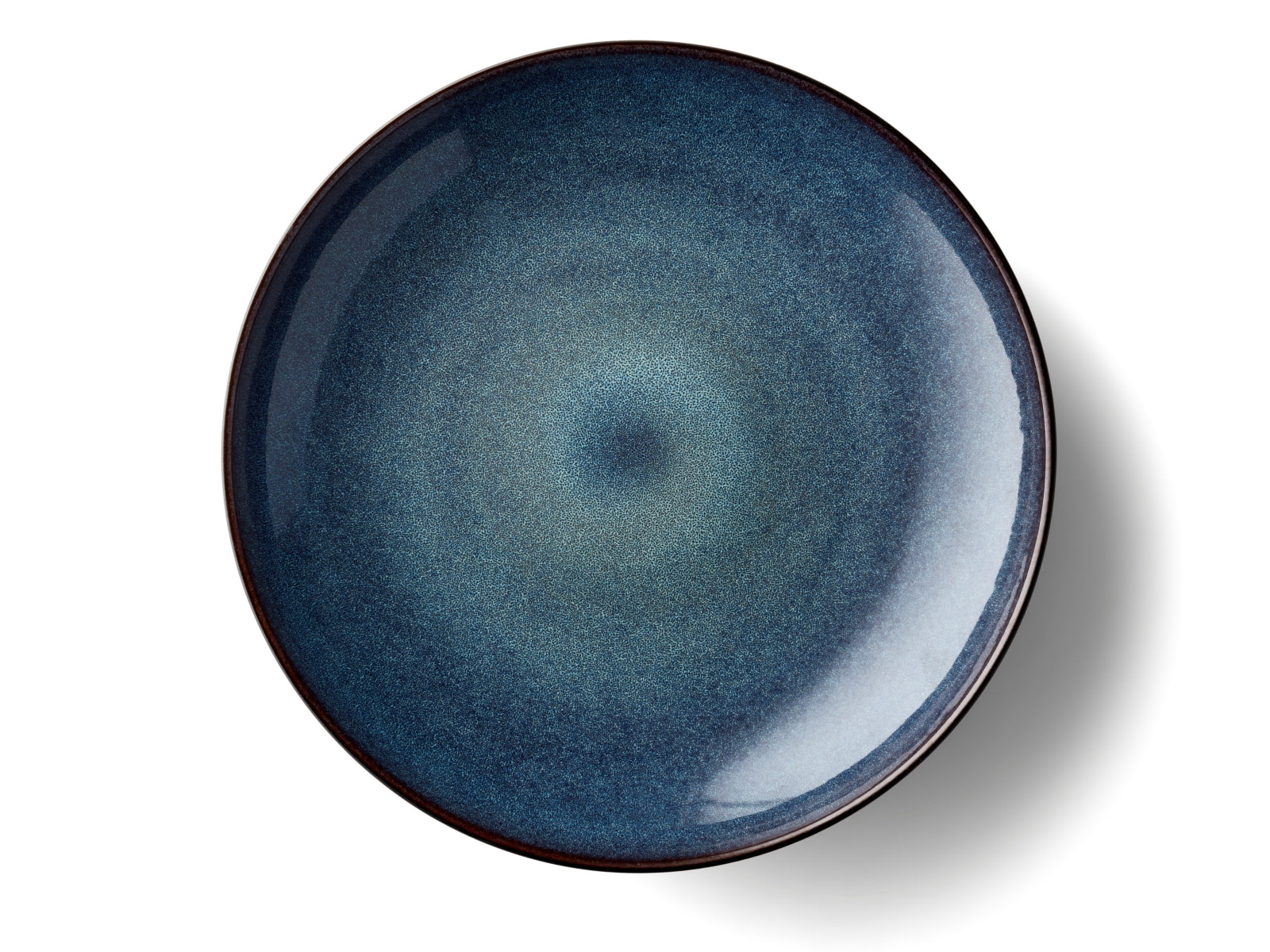 Bitz Servierschale matt black / shiny dark blue 40 cm - Produktbild 2