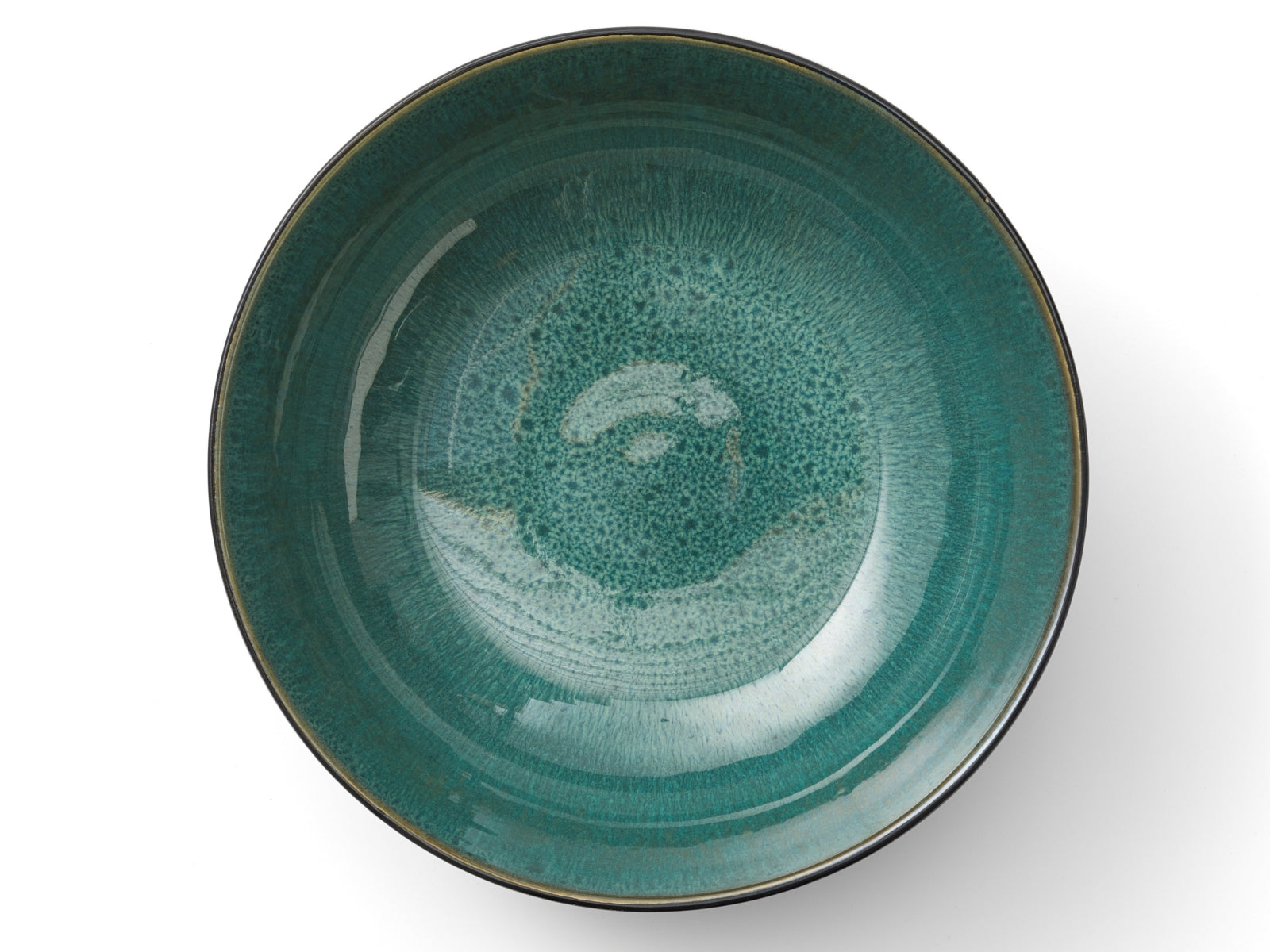 Bitz Salatschüssel matt black / shiny green 30 cm - Produktbild 2
