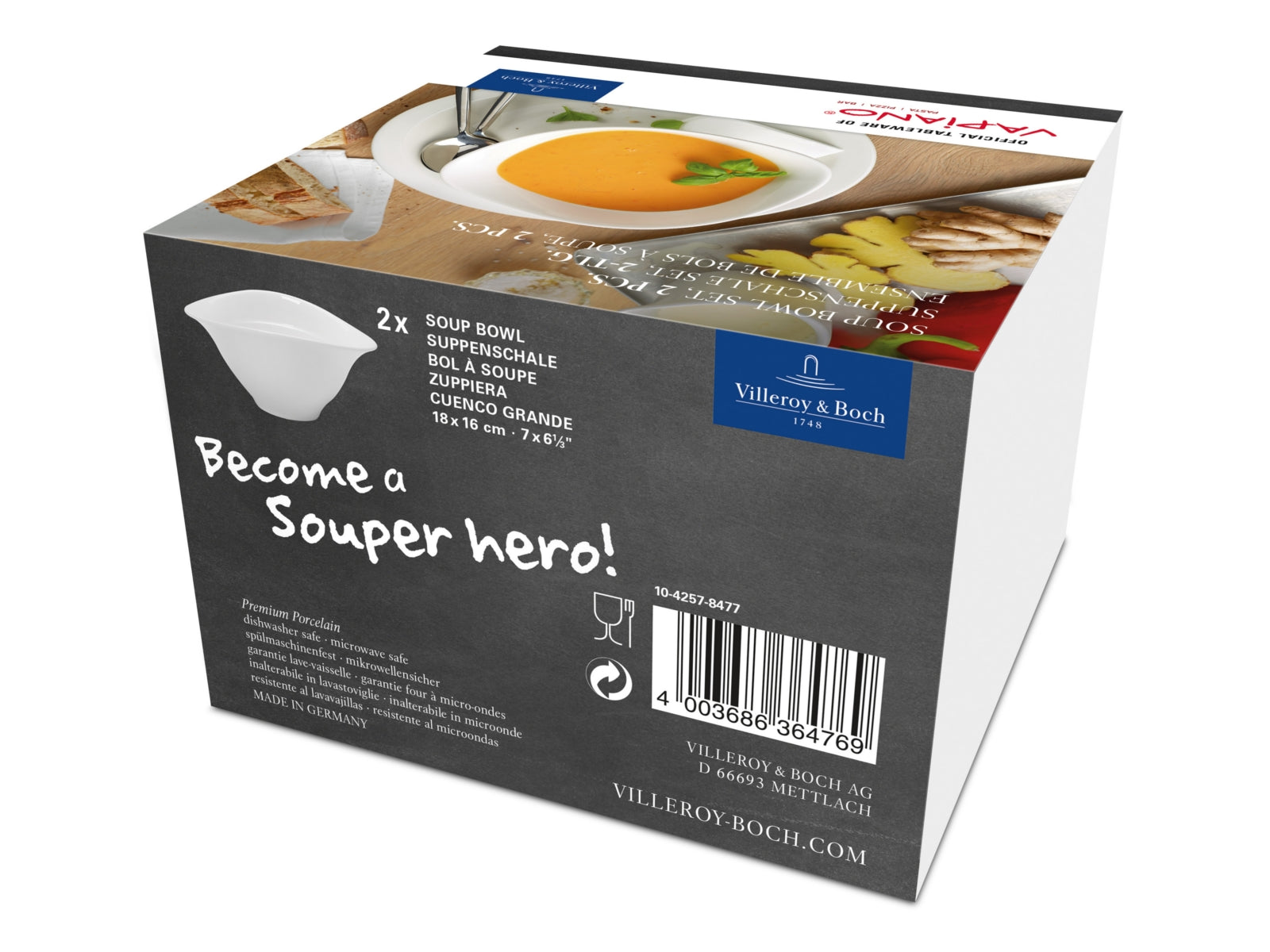 Villeroy & Boch Vapiano Suppenschale Set 2tlg. 18 x 16 cm - Produktbild 2
