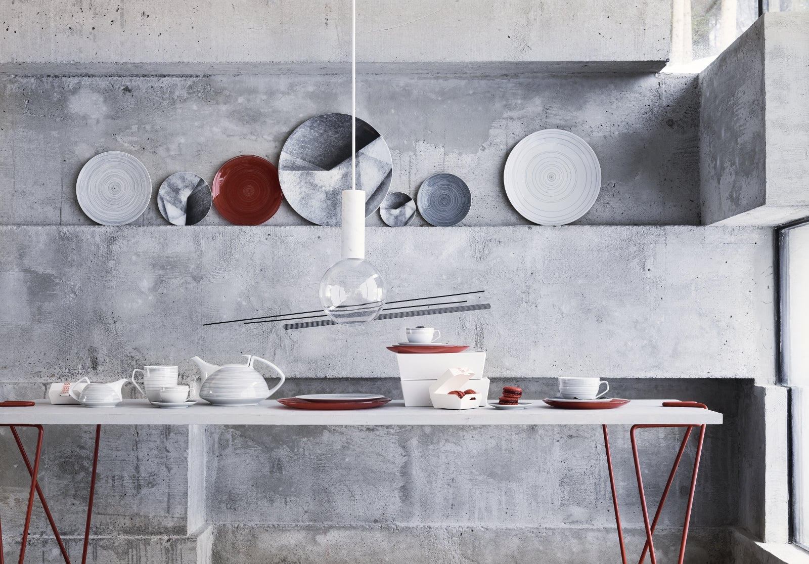 Rosenthal TAC Gropius Stripes 2.0 matt Platte 34 cm - Produktbild 3