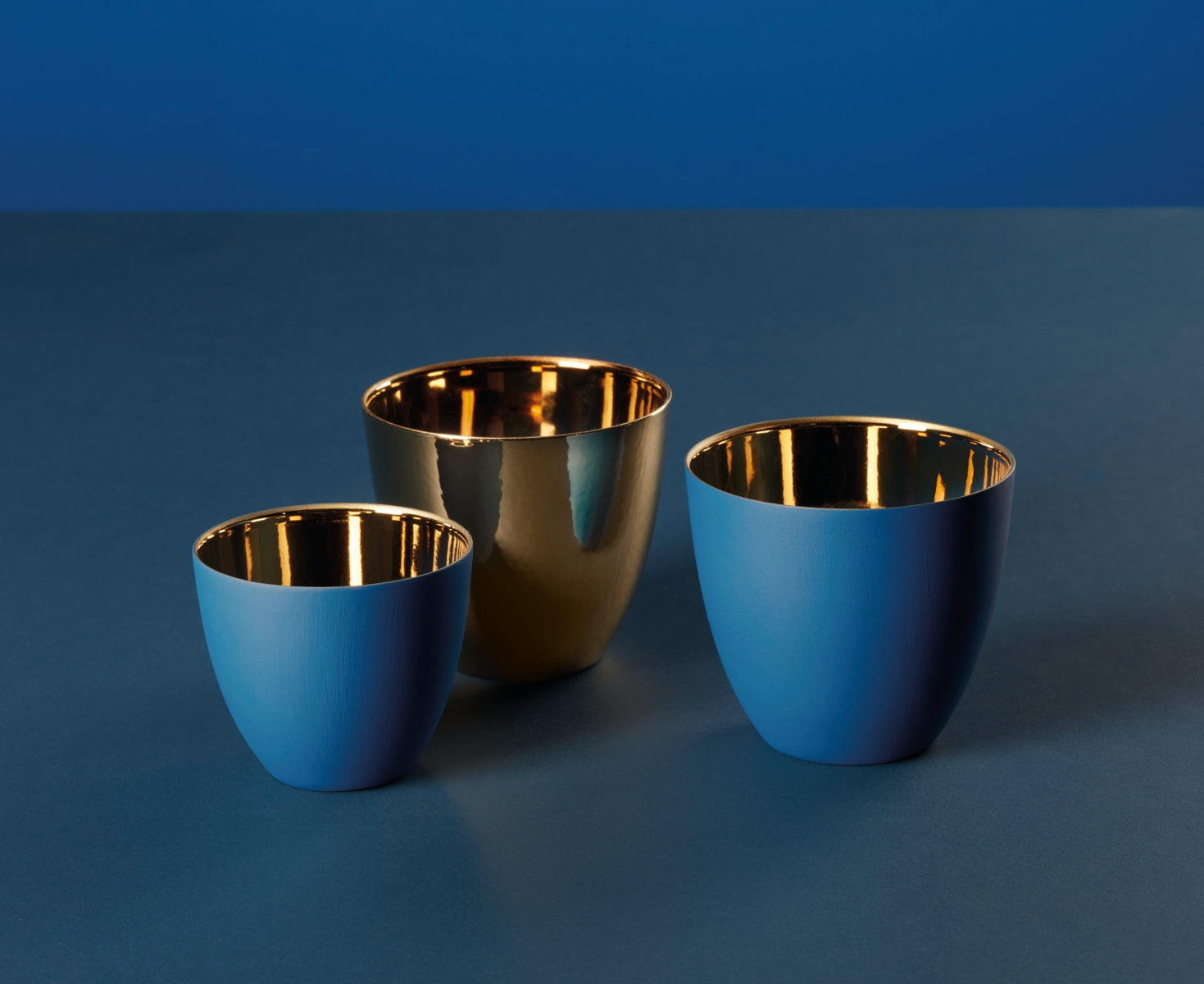 ASA Windlicht blau innen gold glänzend 6,5 cm - Produktbild 3