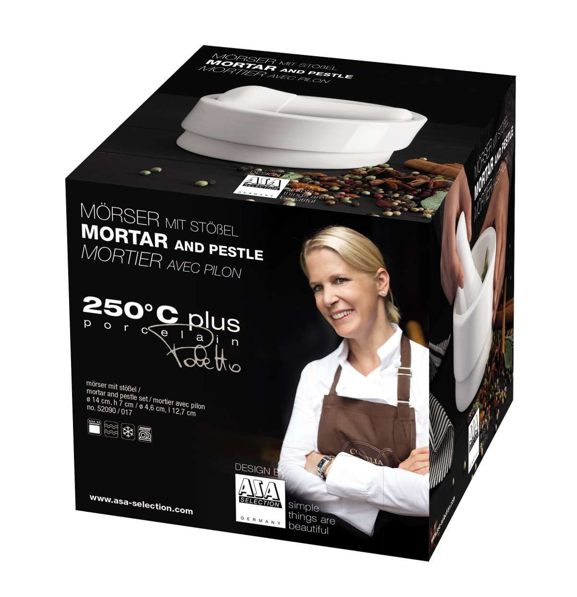 ASA 250°C Mörser mit Stößel plus Ø 14 cm - Produktbild 2