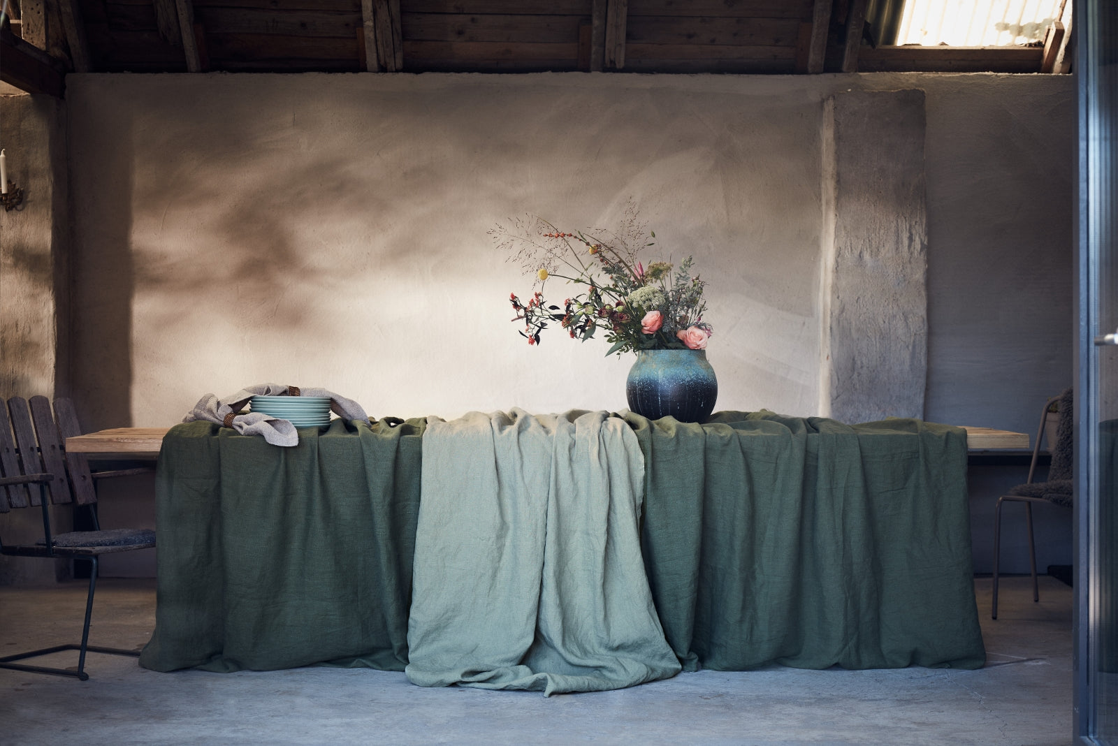 Lovely Linen Lovely Tischdecke Leinen avocado 145 x 250 cm - Produktbild 2