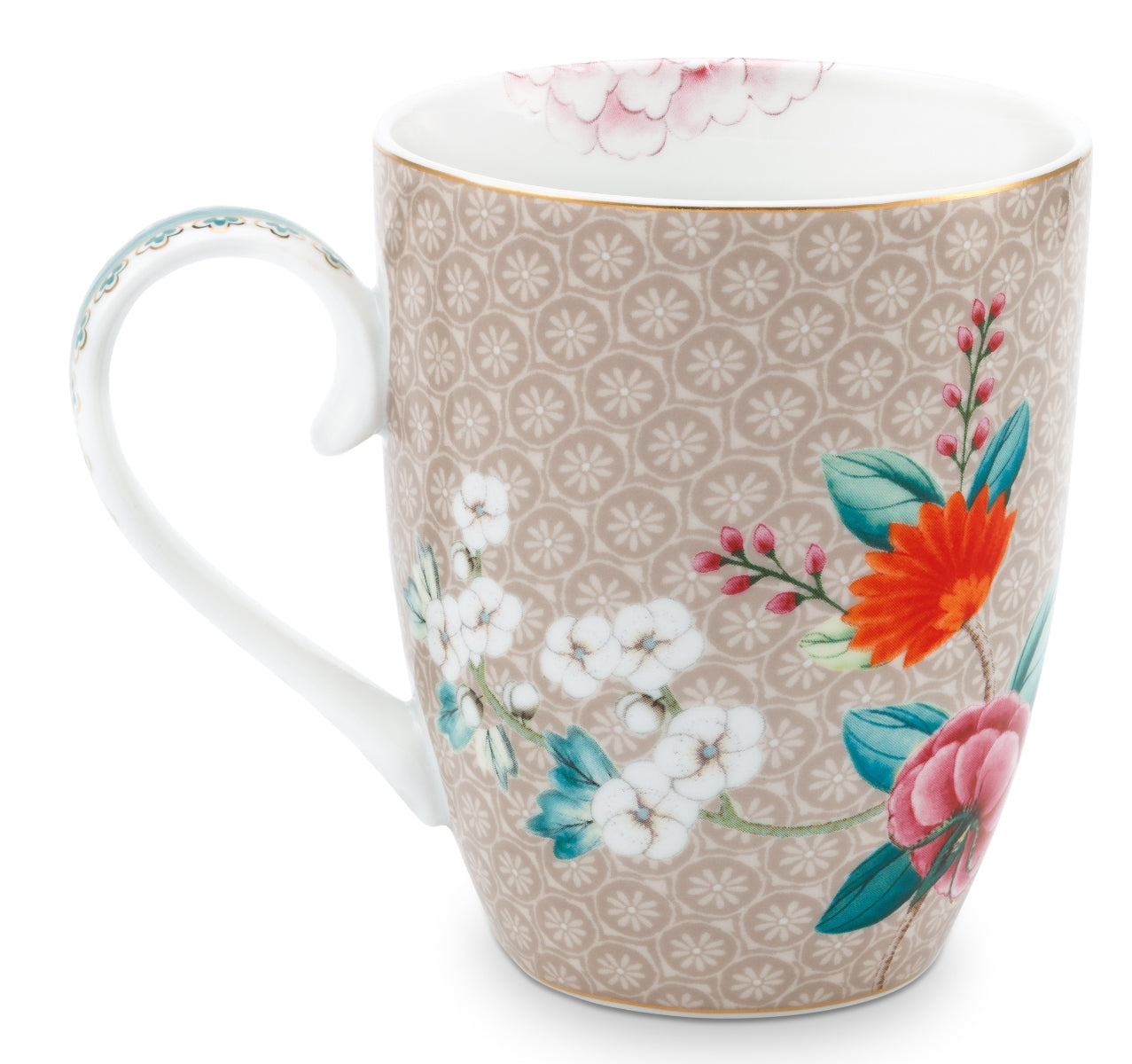 PIP STUDIO Blushing Birds Henkelbecher khaki 0,365l - Produktbild 2