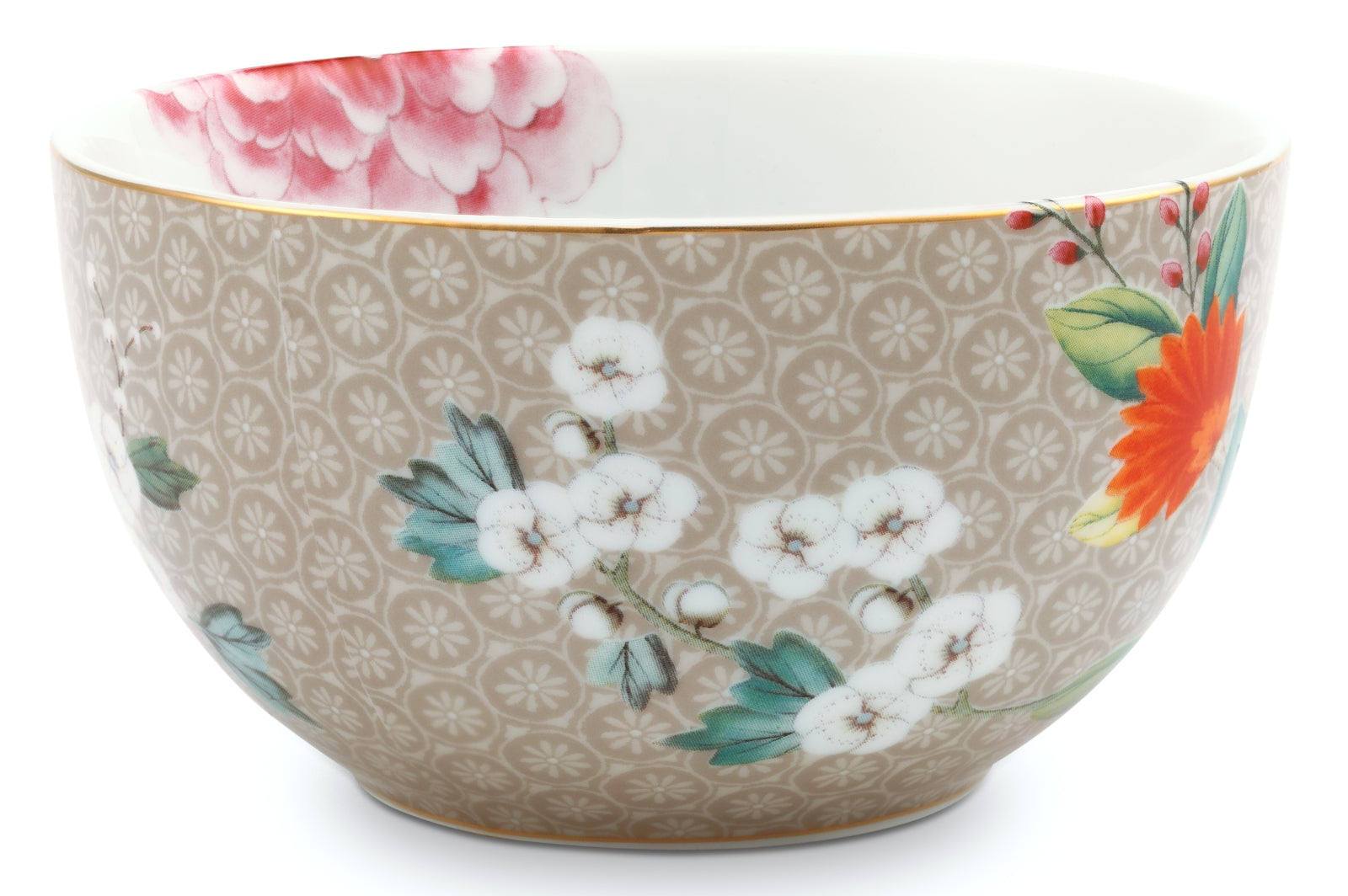 PIP STUDIO Blushing Birds Bowl khaki 12 cm - Produktbild 2